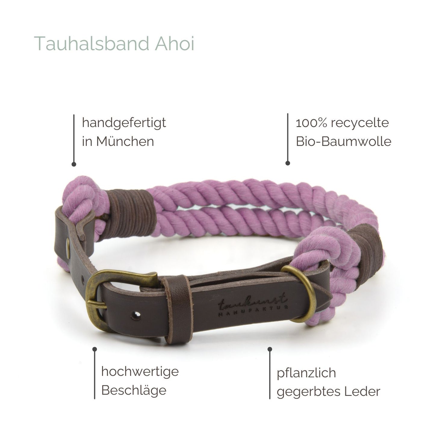 Tauhalsband 'Ahoi‘ Lavendel Tauhalsband 'Ahoi‘ Lavendel