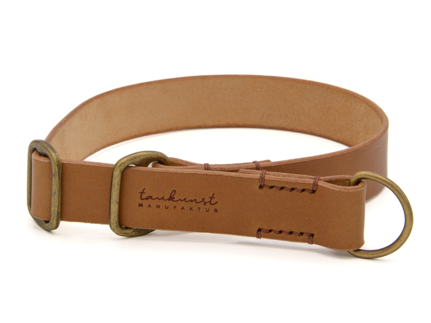 Zugstopp Lederhalsband 'Waldgeist' Camel Zugstopp Lederhalsband 'Waldgeist' Camel
