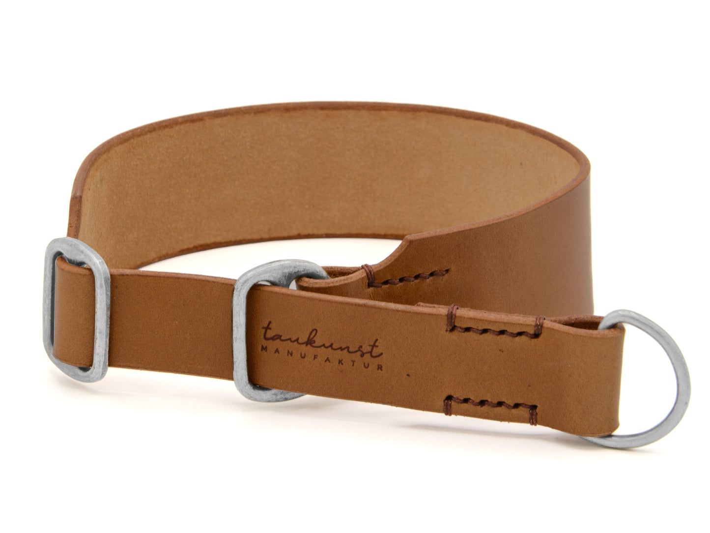 Zugstopp Lederhalsband 'Waldgeist' Camel Zugstopp Lederhalsband 'Waldgeist' Camel