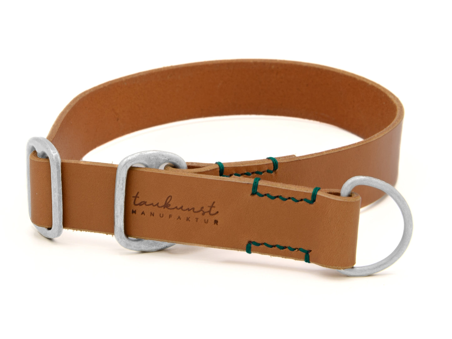 Zugstopp Lederhalsband 'Waldgeist' Cognac Zugstopp Lederhalsband 'Waldgeist' Cognac