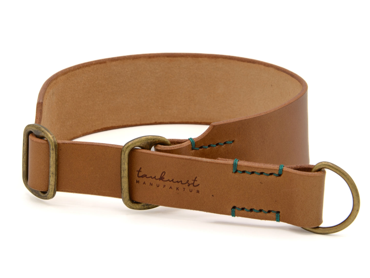 Zugstopp Lederhalsband 'Waldgeist' Camel Zugstopp Lederhalsband 'Waldgeist' Camel