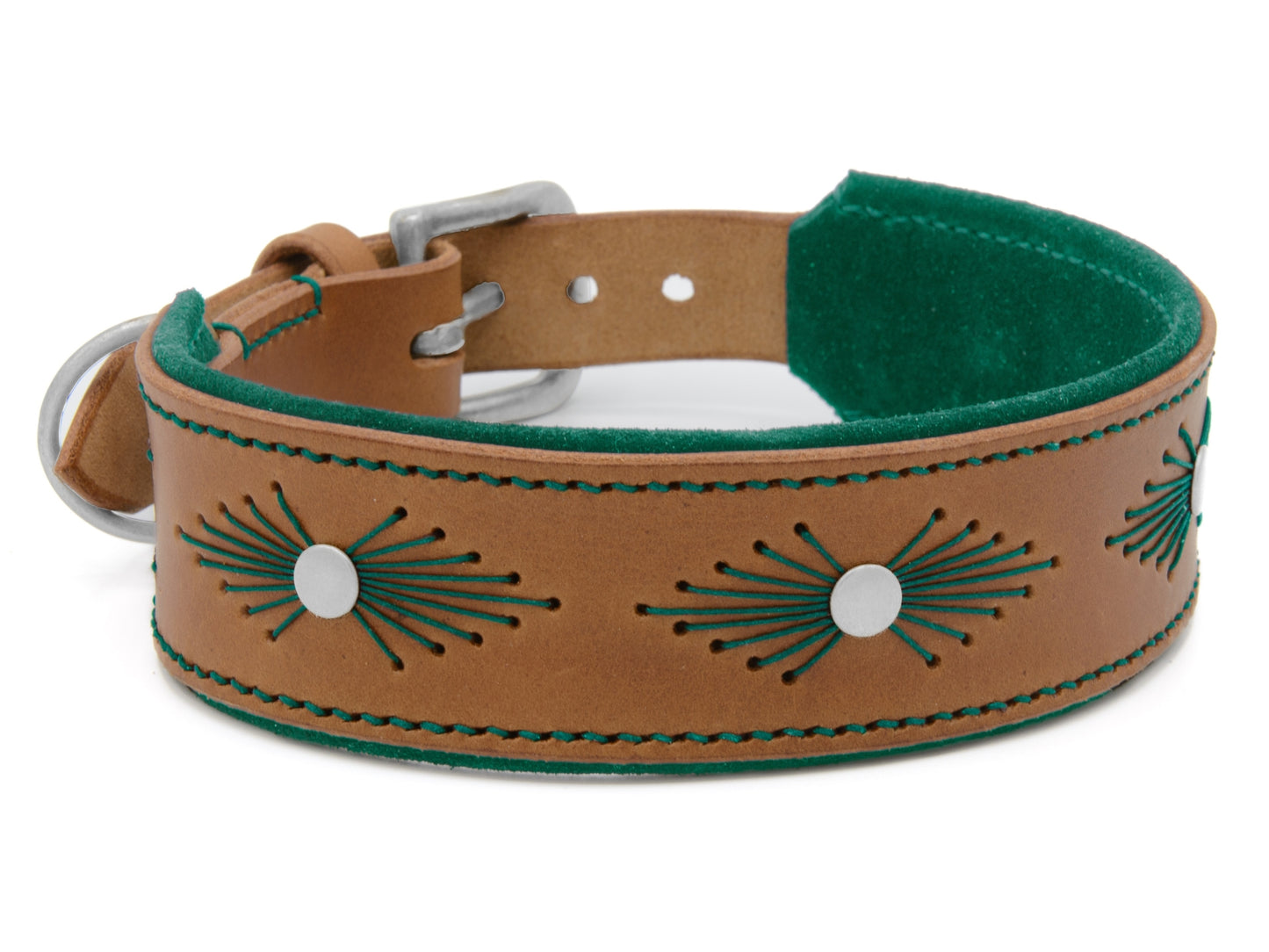 Lederhalsband 'Woodstock' Camel Lederhalsband 'Woodstock' Camel