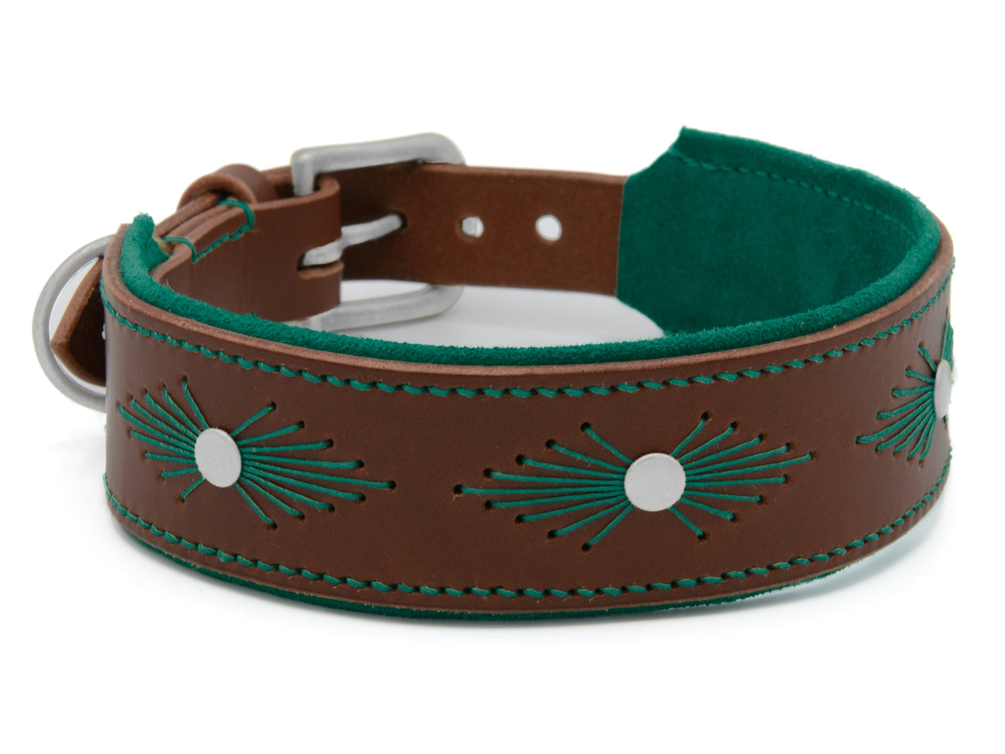 Lederhalsband 'Woodstock' Braun Lederhalsband 'Woodstock' Braun