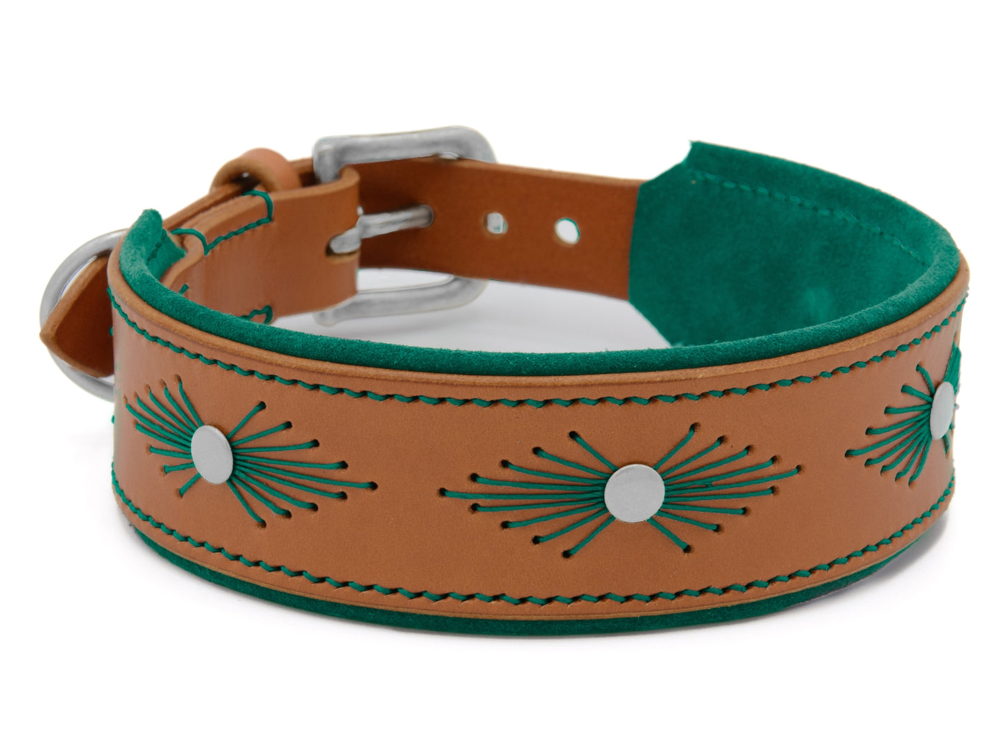 Lederhalsband 'Woodstock' Cognac Lederhalsband 'Woodstock' Cognac