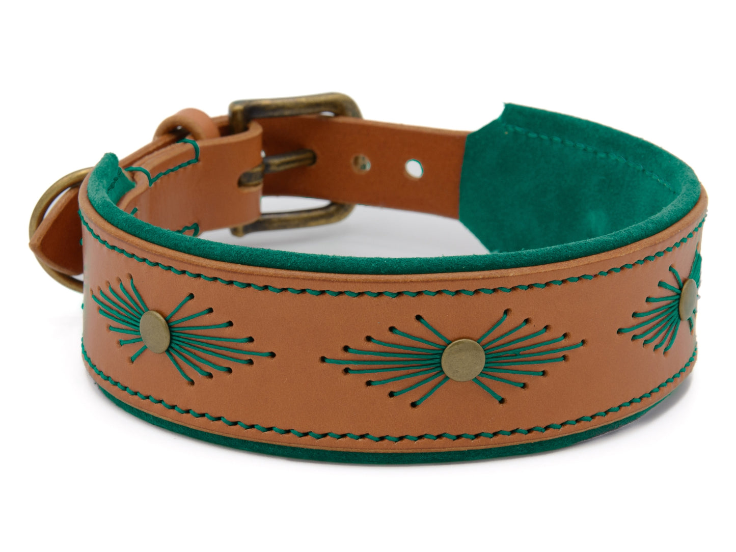 Lederhalsband 'Woodstock' Cognac Lederhalsband 'Woodstock' Cognac