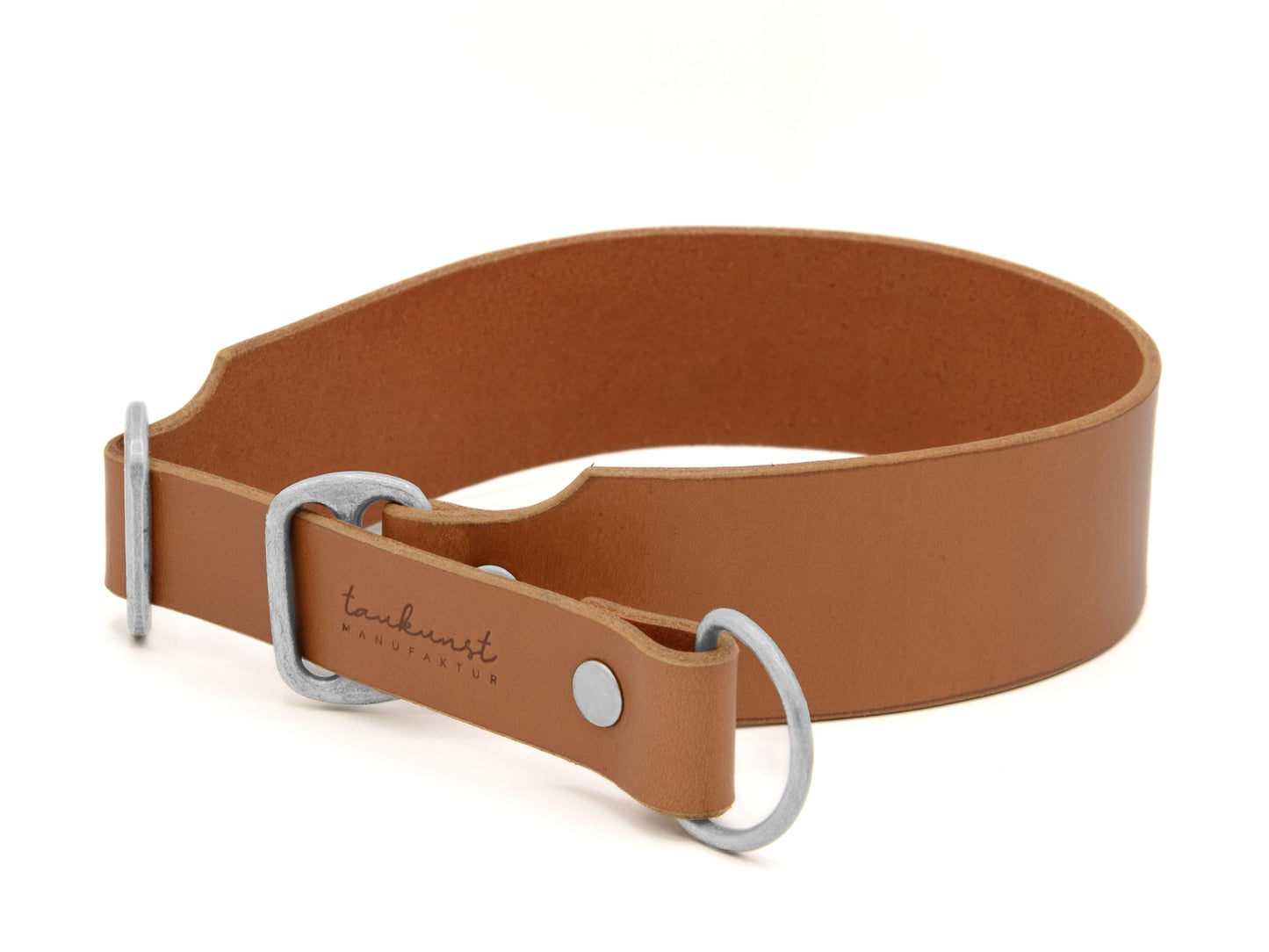 Zugstopp Lederhalsband 'Waldstreuner' Cognac Zugstopp Lederhalsband 'Waldstreuner' Cognac