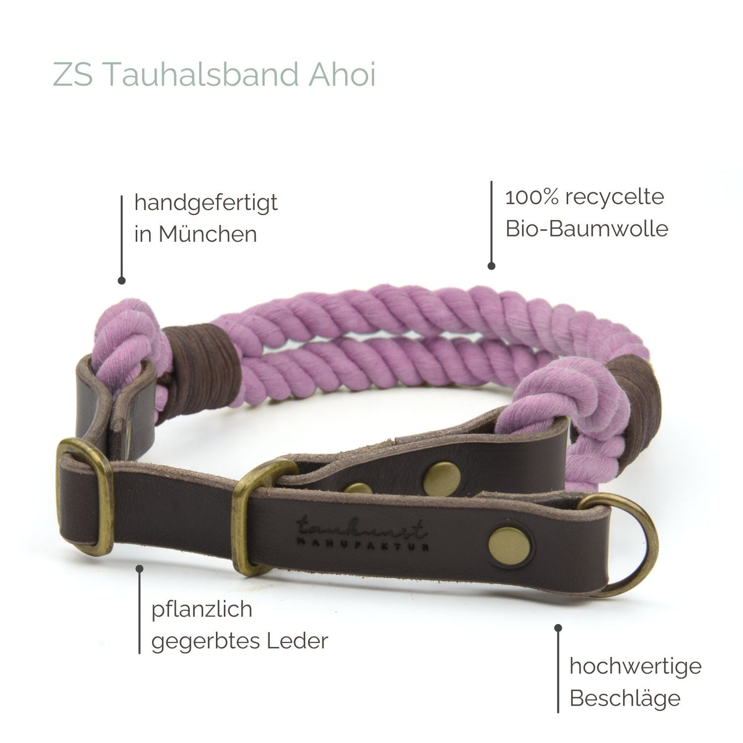 Zugstopp Tauhalsband 'Ahoi' Lavendel Zugstopp Tauhalsband 'Ahoi' Lavendel