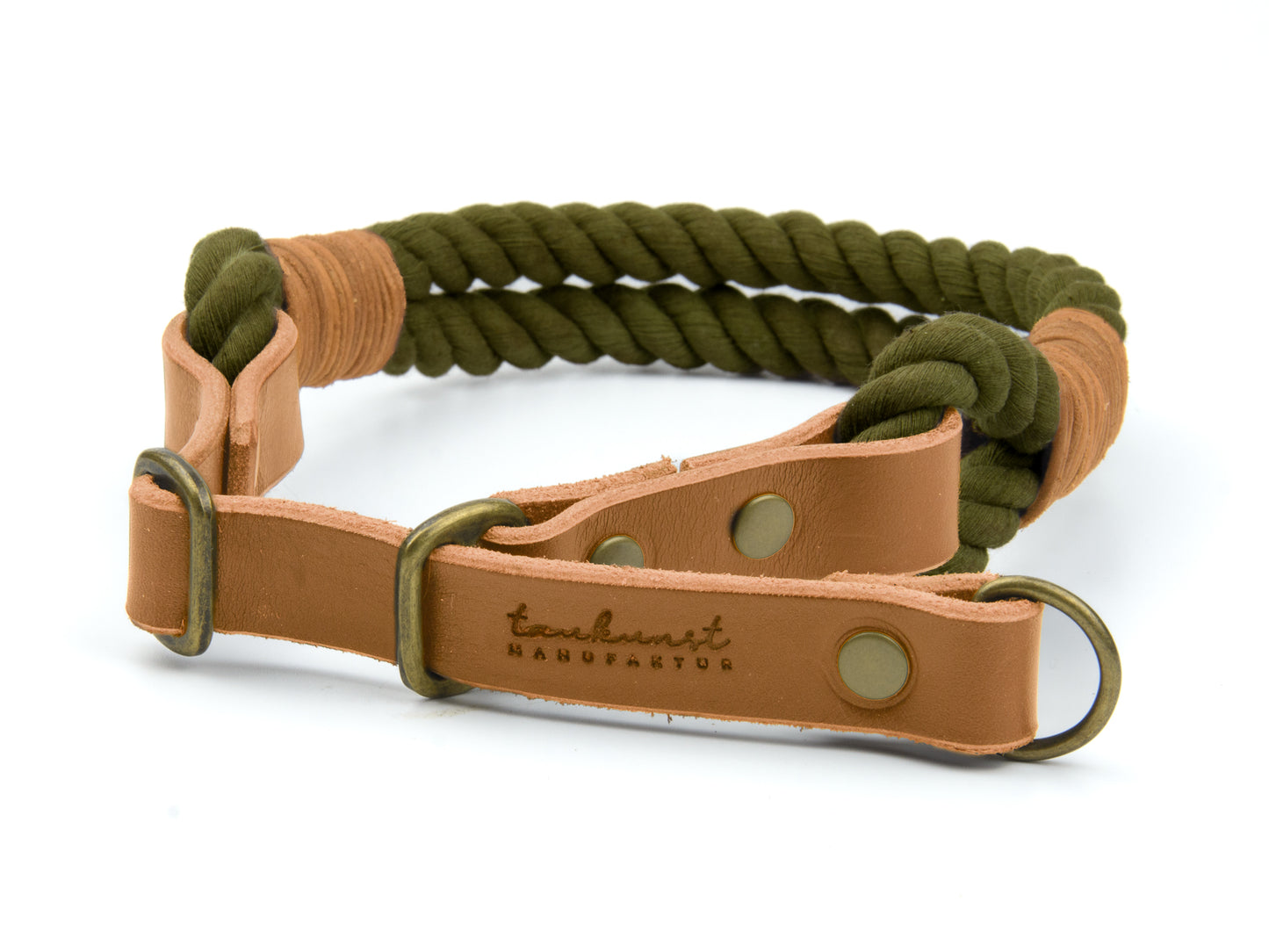 Zugstopp Tauhalsband Oliva für Hunde Cognac Zugstopp Tauhalsband Oliva für Hunde Cognac