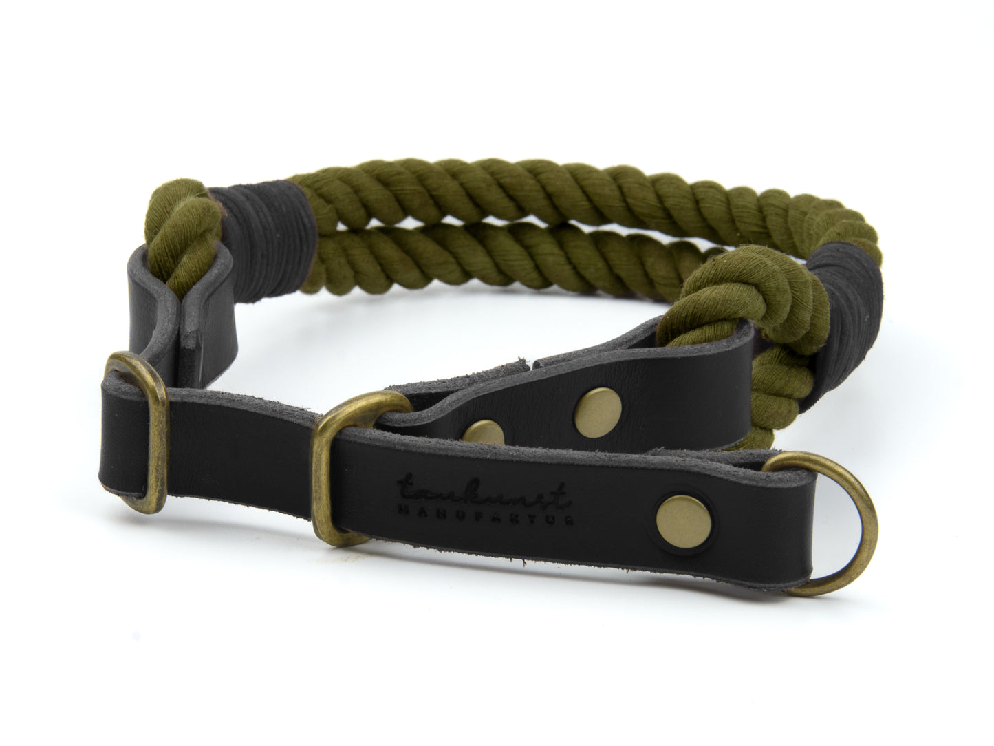 Zugstopp Tauhalsband Oliva für Hunde Schwarz Zugstopp Tauhalsband Oliva für Hunde Schwarz