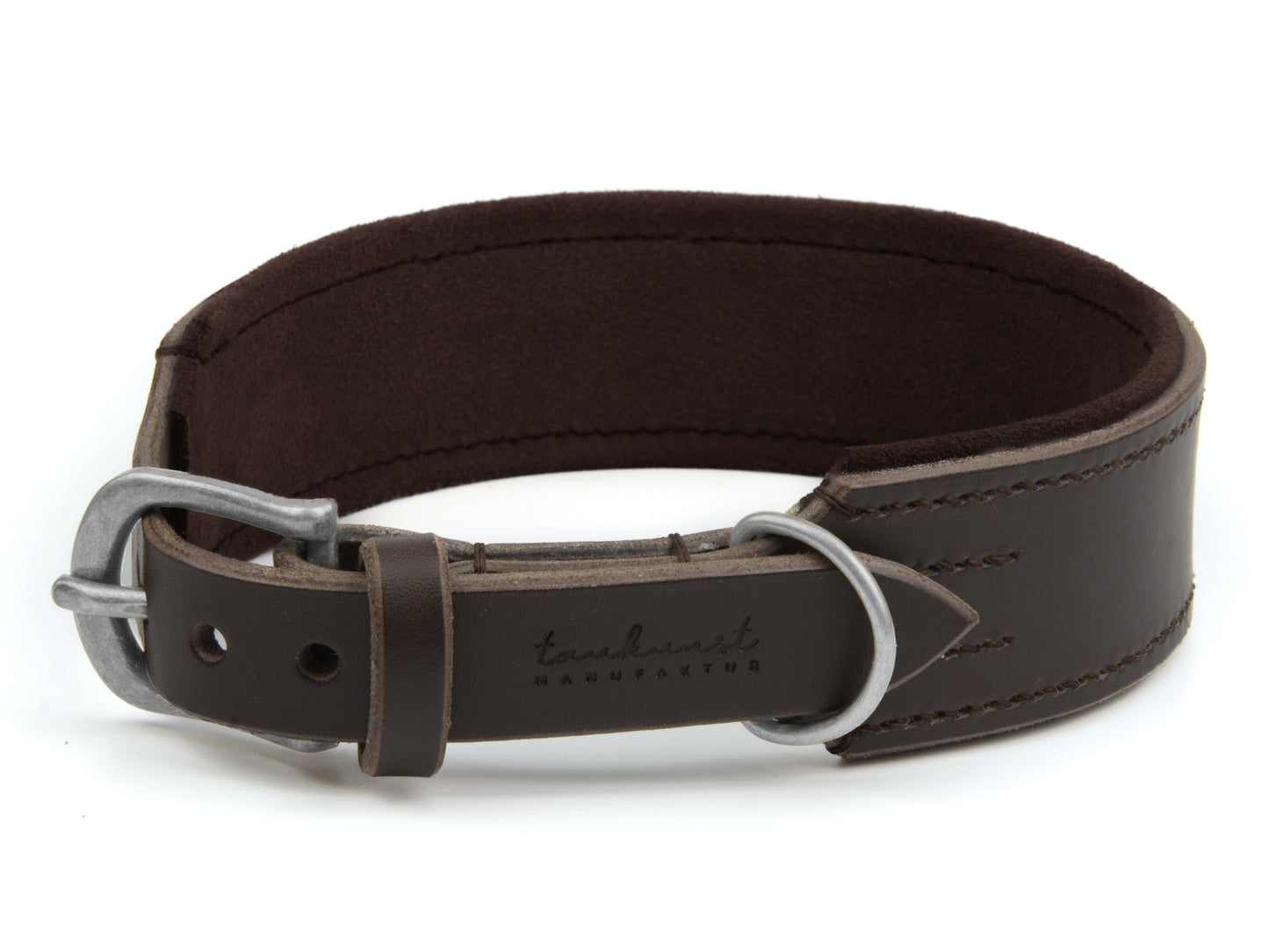 Lederhalsband 'Wildfang' Dunkelbraun Lederhalsband 'Wildfang' Dunkelbraun