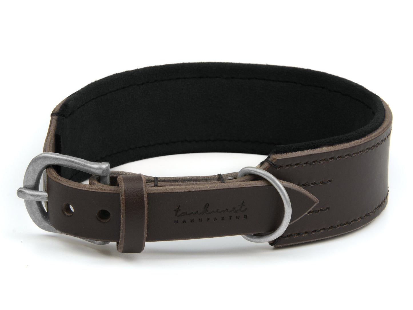 Lederhalsband 'Wildfang' Dunkelbraun Lederhalsband 'Wildfang' Dunkelbraun