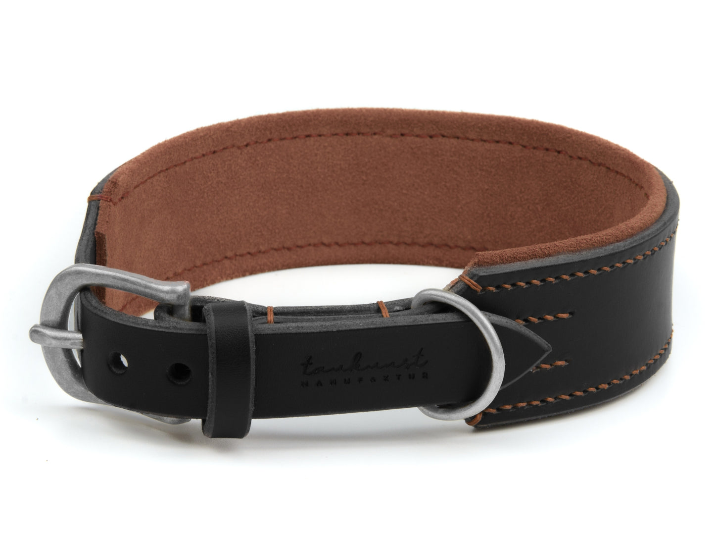 Lederhalsband 'Wildfang' Schwarz Lederhalsband 'Wildfang' Schwarz