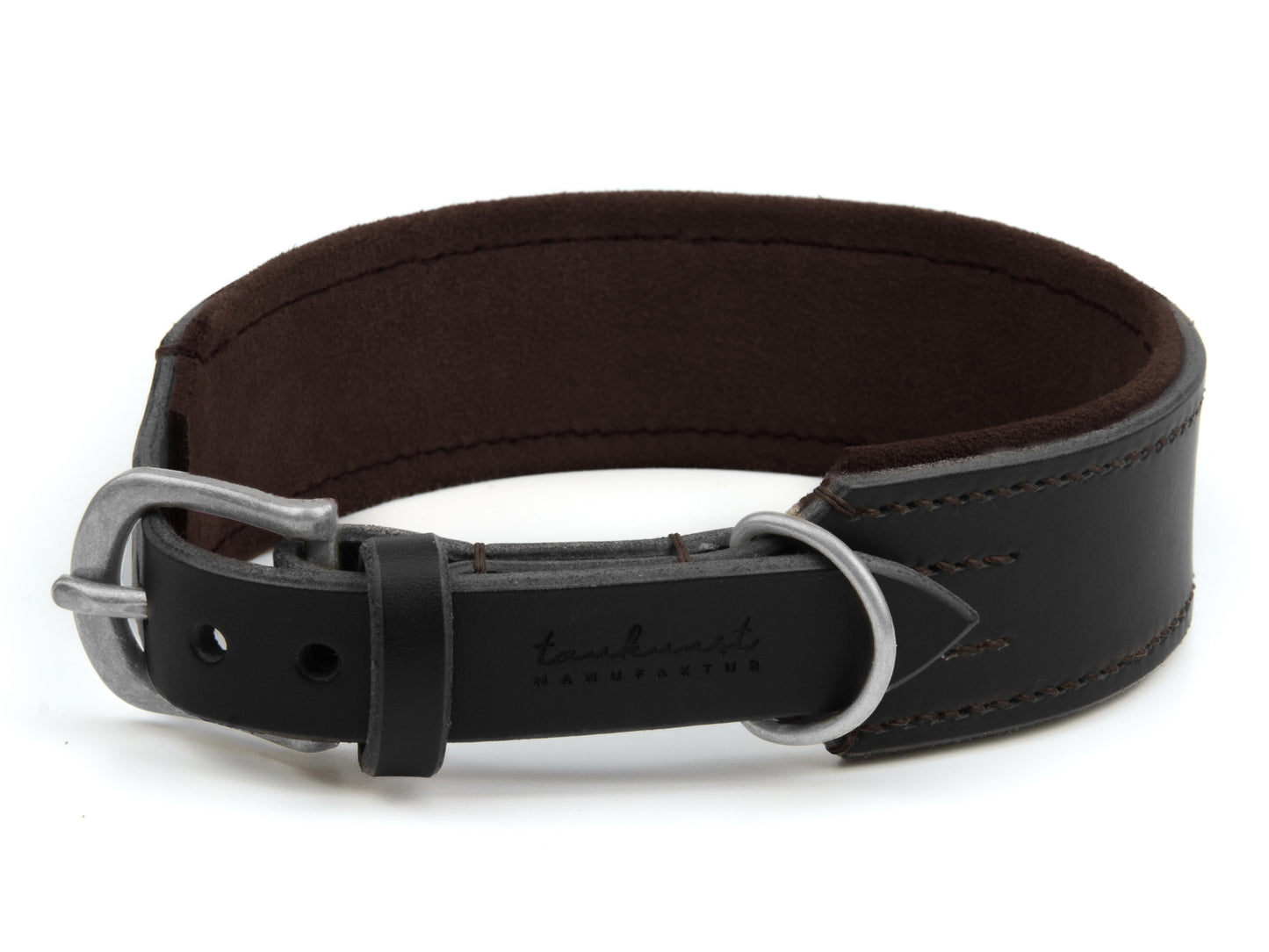 Lederhalsband 'Wildfang' Schwarz Lederhalsband 'Wildfang' Schwarz