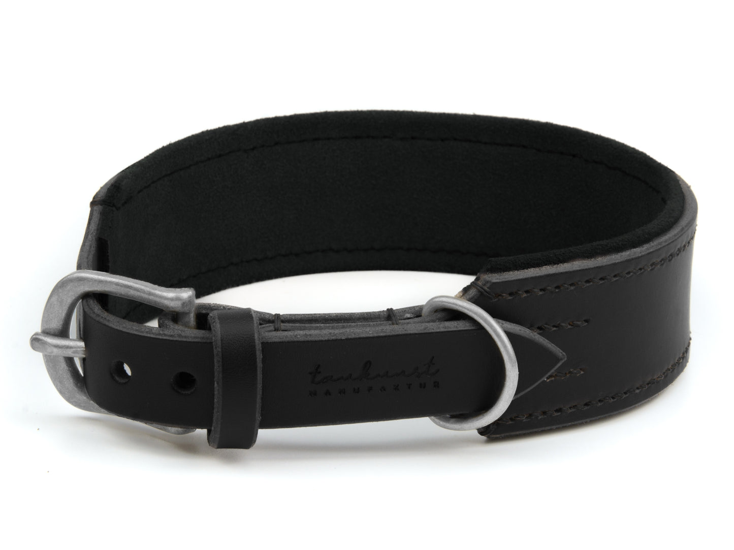 Lederhalsband 'Wildfang' Schwarz Lederhalsband 'Wildfang' Schwarz