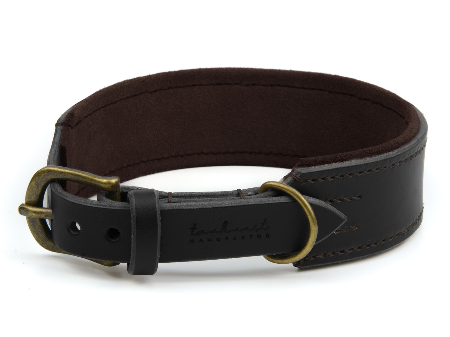 Lederhalsband 'Wildfang' Schwarz Lederhalsband 'Wildfang' Schwarz
