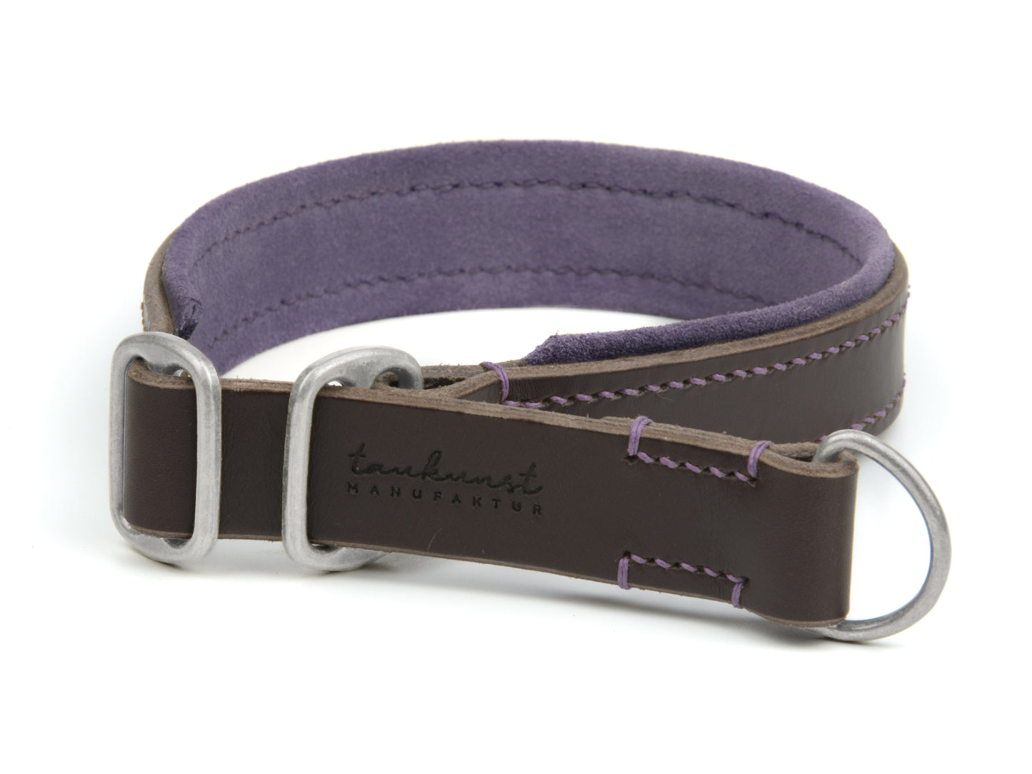 Zugstopp Lederhalsband 'Wildfang' Dunkelbraun Zugstopp Lederhalsband 'Wildfang' Dunkelbraun