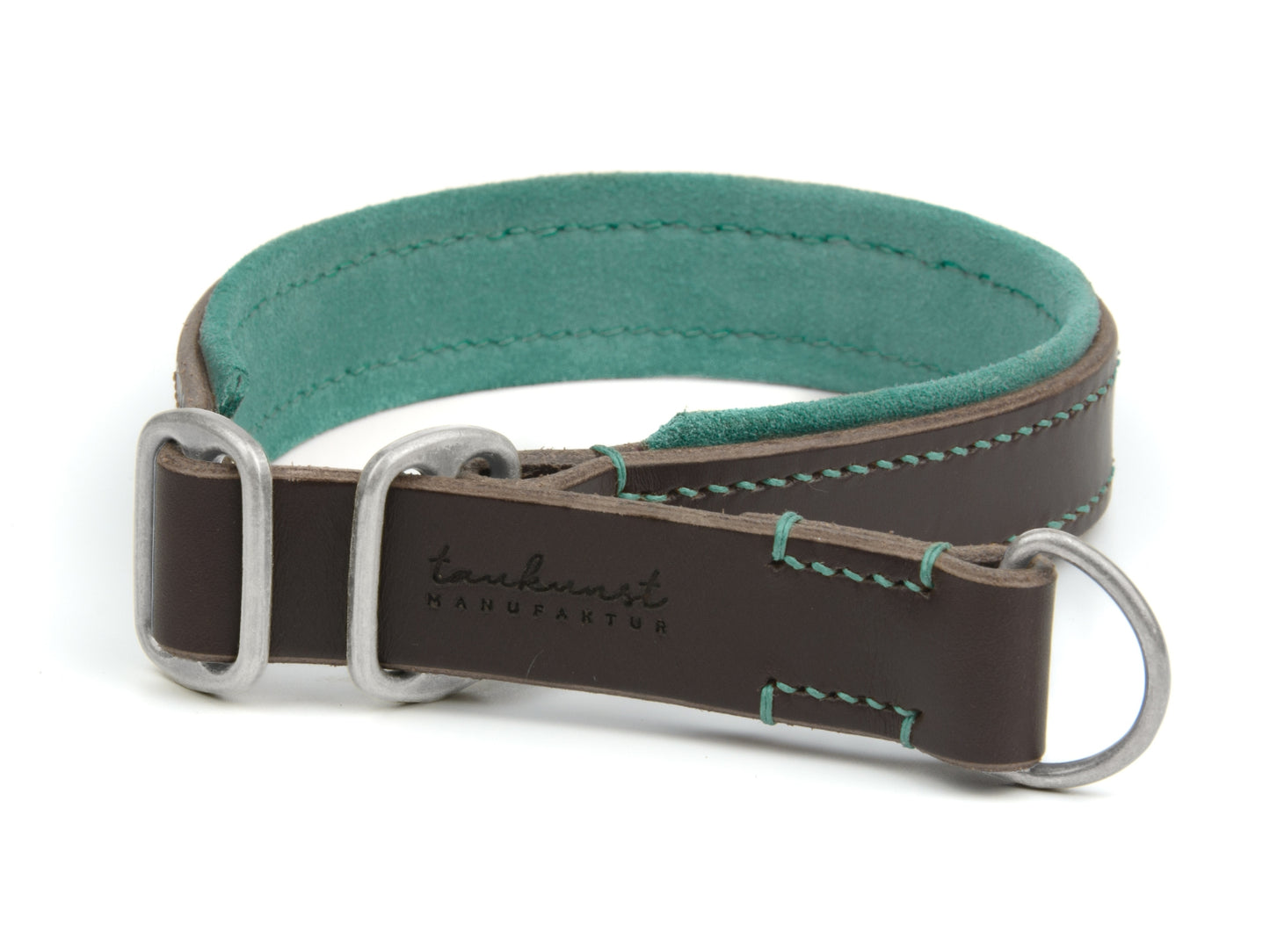 Zugstopp Lederhalsband 'Wildfang' Dunkelbraun Zugstopp Lederhalsband 'Wildfang' Dunkelbraun