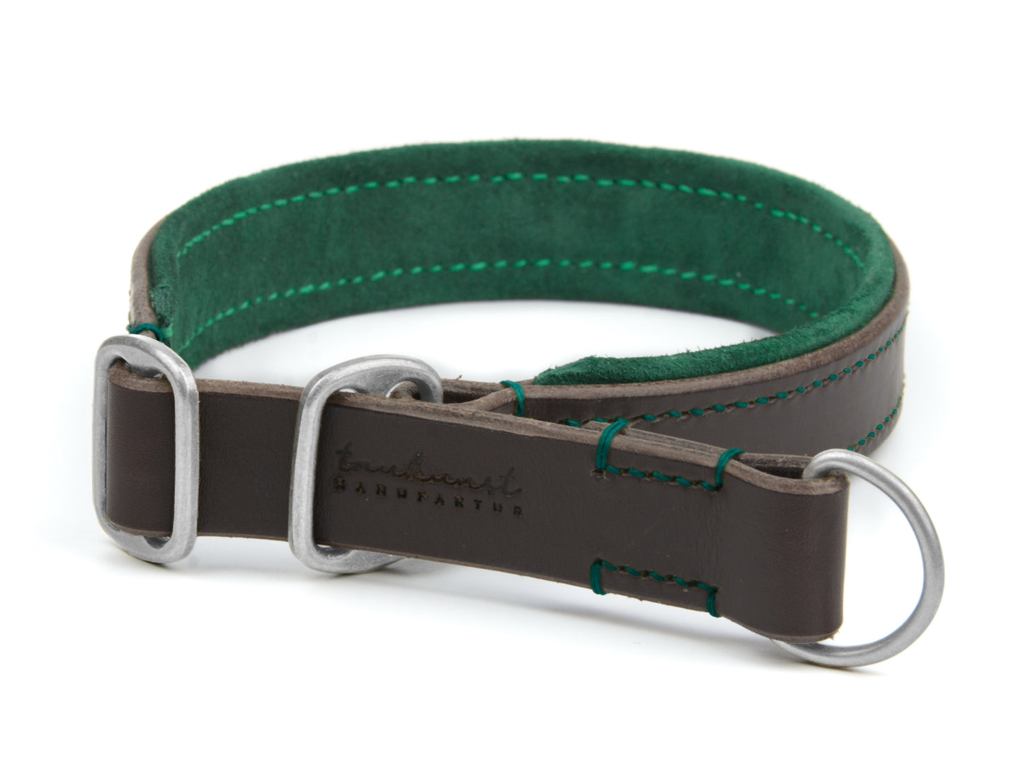 Zugstopp Lederhalsband 'Wildfang' Dunkelbraun Zugstopp Lederhalsband 'Wildfang' Dunkelbraun
