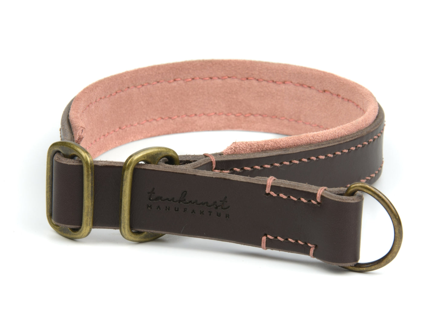 Zugstopp Lederhalsband 'Wildfang' Dunkelbraun Zugstopp Lederhalsband 'Wildfang' Dunkelbraun
