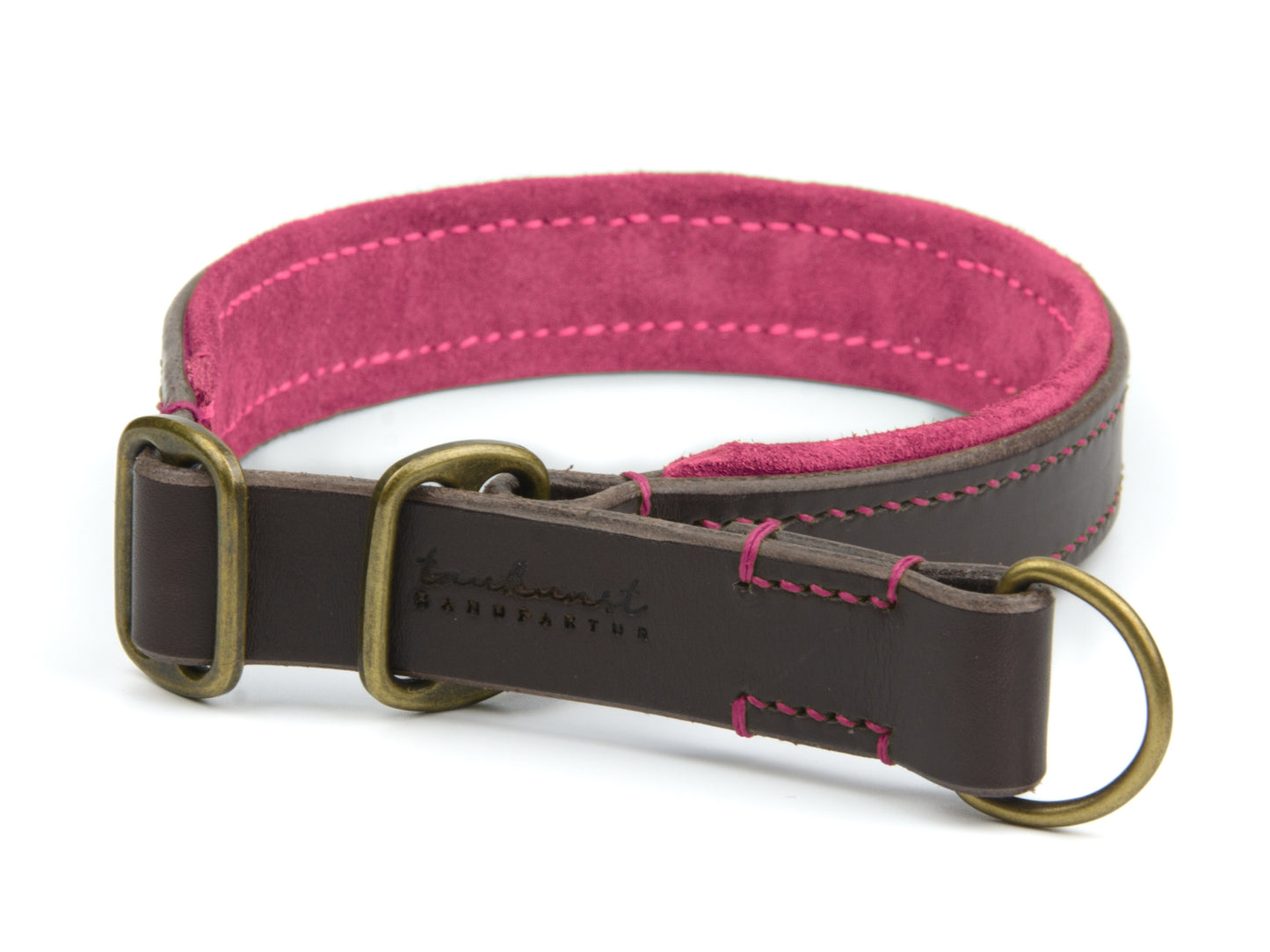 Zugstopp Lederhalsband 'Wildfang' Dunkelbraun Zugstopp Lederhalsband 'Wildfang' Dunkelbraun