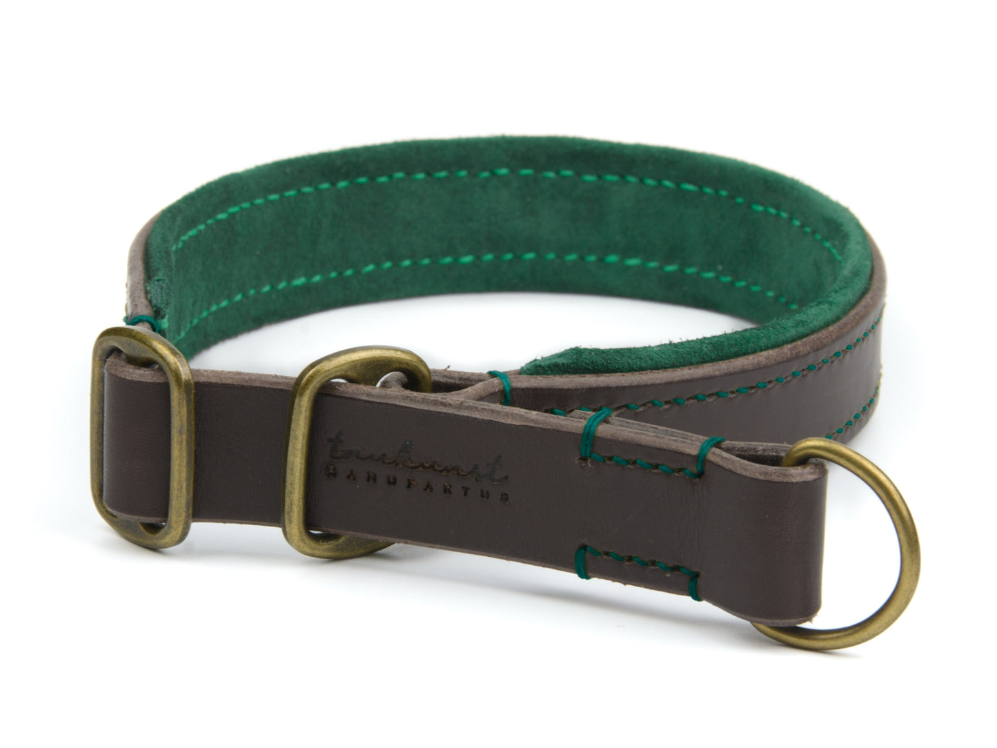 Zugstopp Lederhalsband 'Wildfang' Dunkelbraun Zugstopp Lederhalsband 'Wildfang' Dunkelbraun