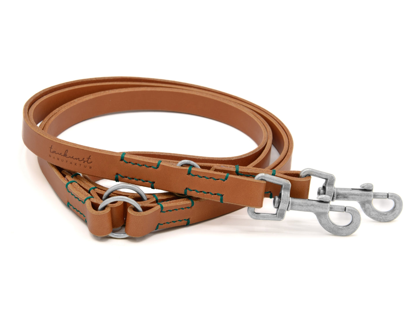 Lederleine 'Waldgeist' Cognac Hundeleine aus Leder - Lederleine 'Waldgeist' Cognac