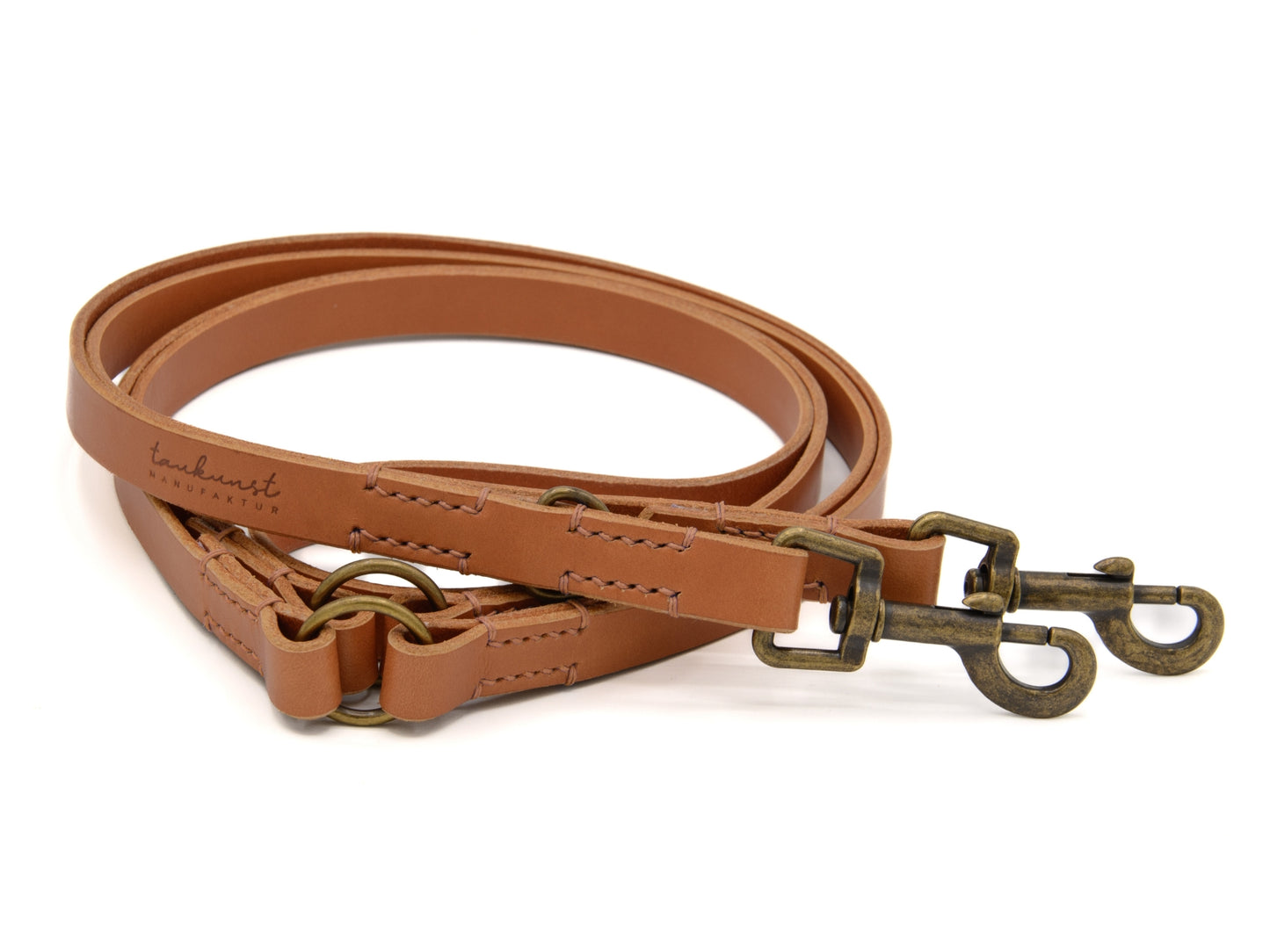 Lederleine 'Waldgeist' Cognac Hundeleine aus Leder - Lederleine 'Waldgeist' Cognac