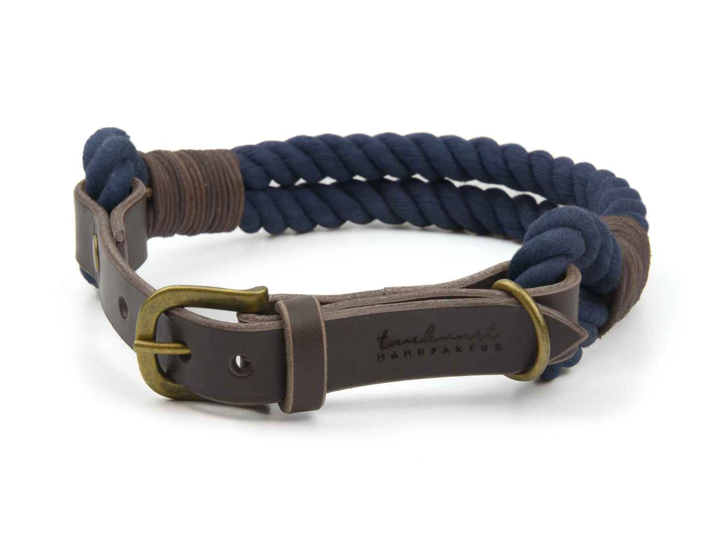 Hundehalsband aus Tau in Nachtblau Hundehalsband aus Tau in Nachtblau