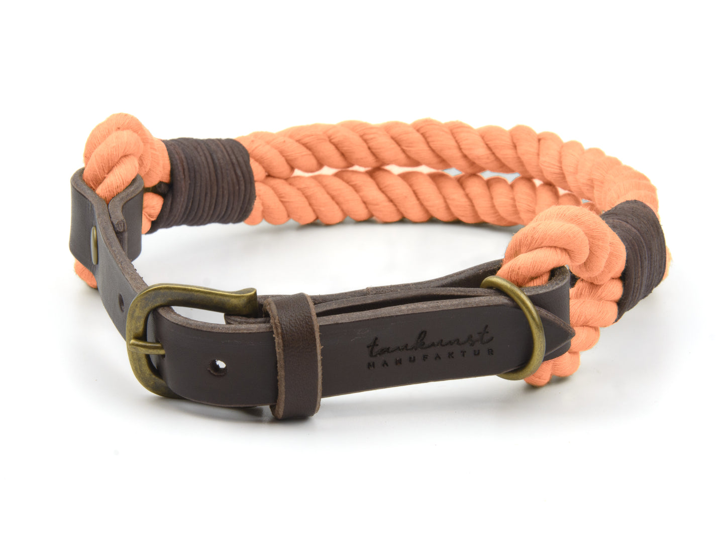 Hundehalsband aus Tau in Peach Hundehalsband aus Tau in Peach