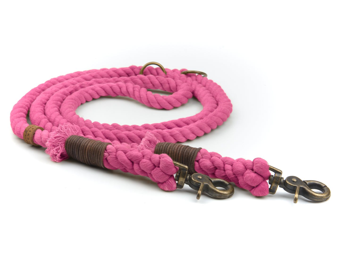 Tauleine aus Baumwolltau für Hunde in Pink Tauleine aus Baumwolltau für Hunde in Pink
