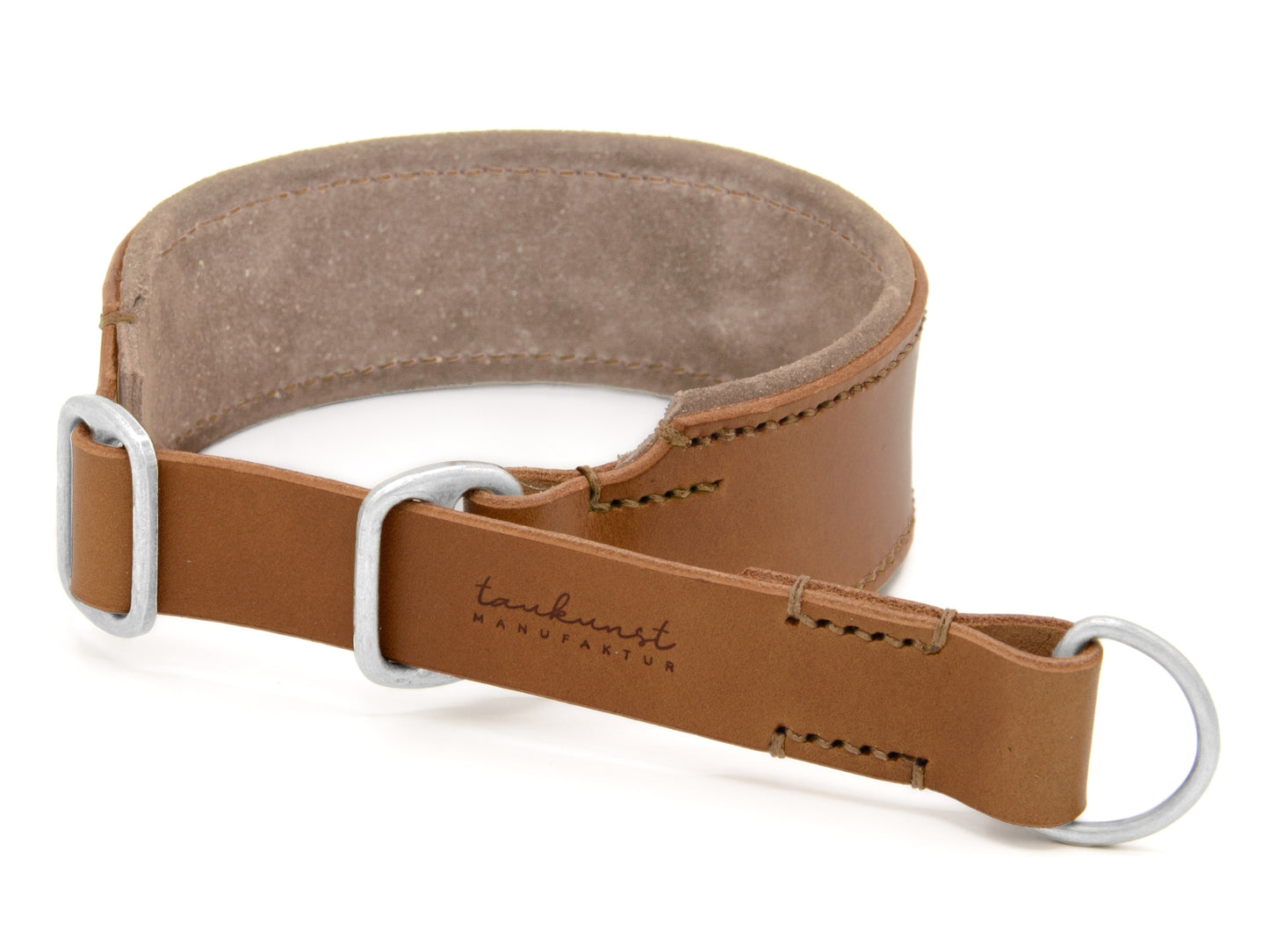 Zugstopp Lederhalsband 'Wildfang' Camel Zugstopp Lederhalsband 'Wildfang' Camel