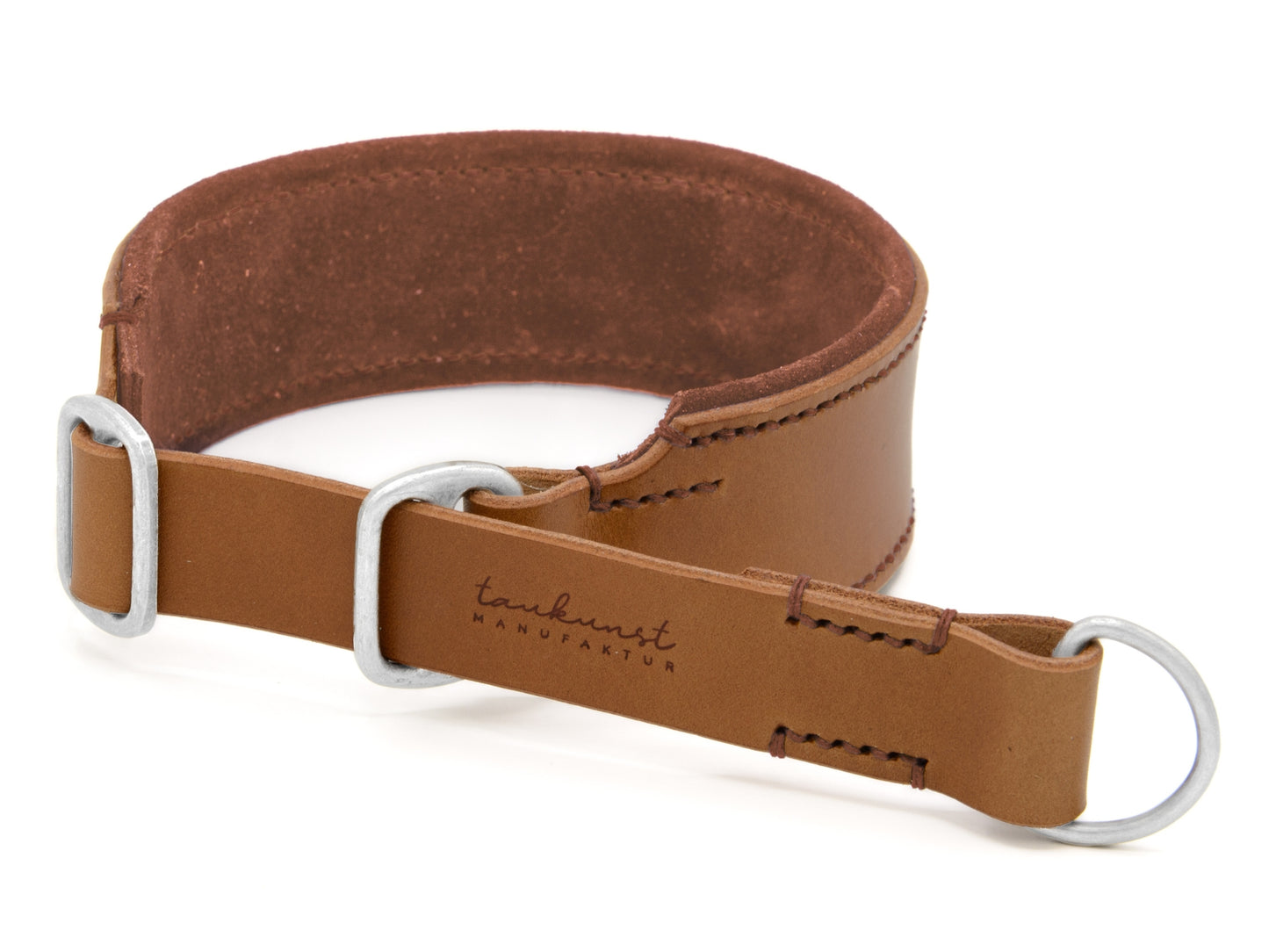 Zugstopp Lederhalsband 'Wildfang' Camel Zugstopp Lederhalsband 'Wildfang' Camel