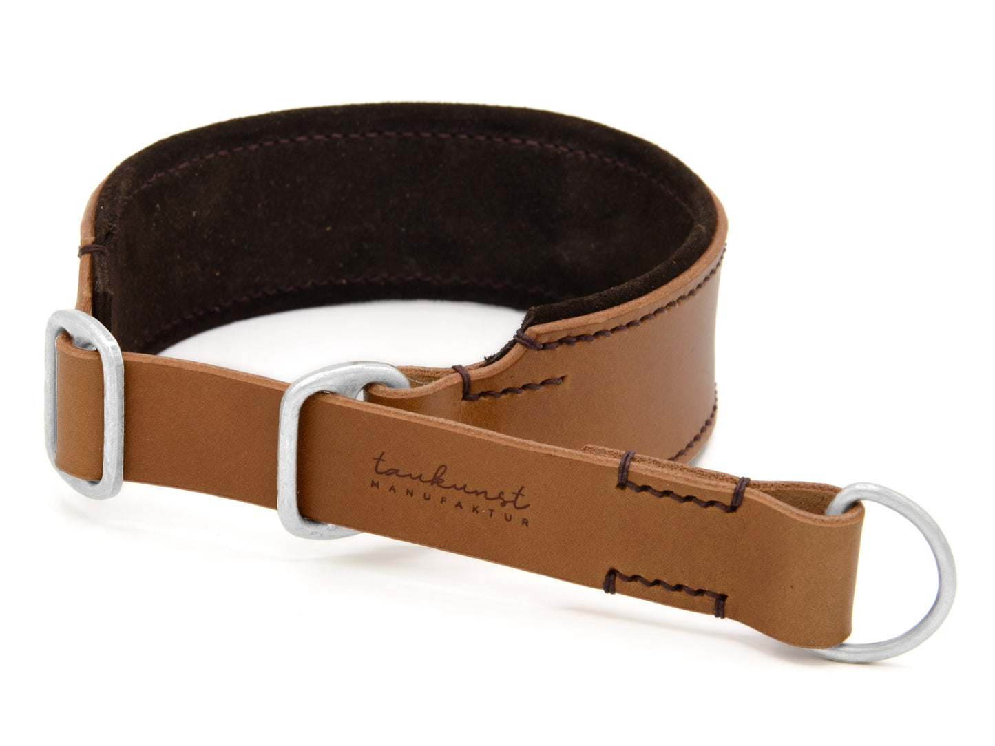 Zugstopp Lederhalsband 'Wildfang' Camel Zugstopp Lederhalsband 'Wildfang' Camel