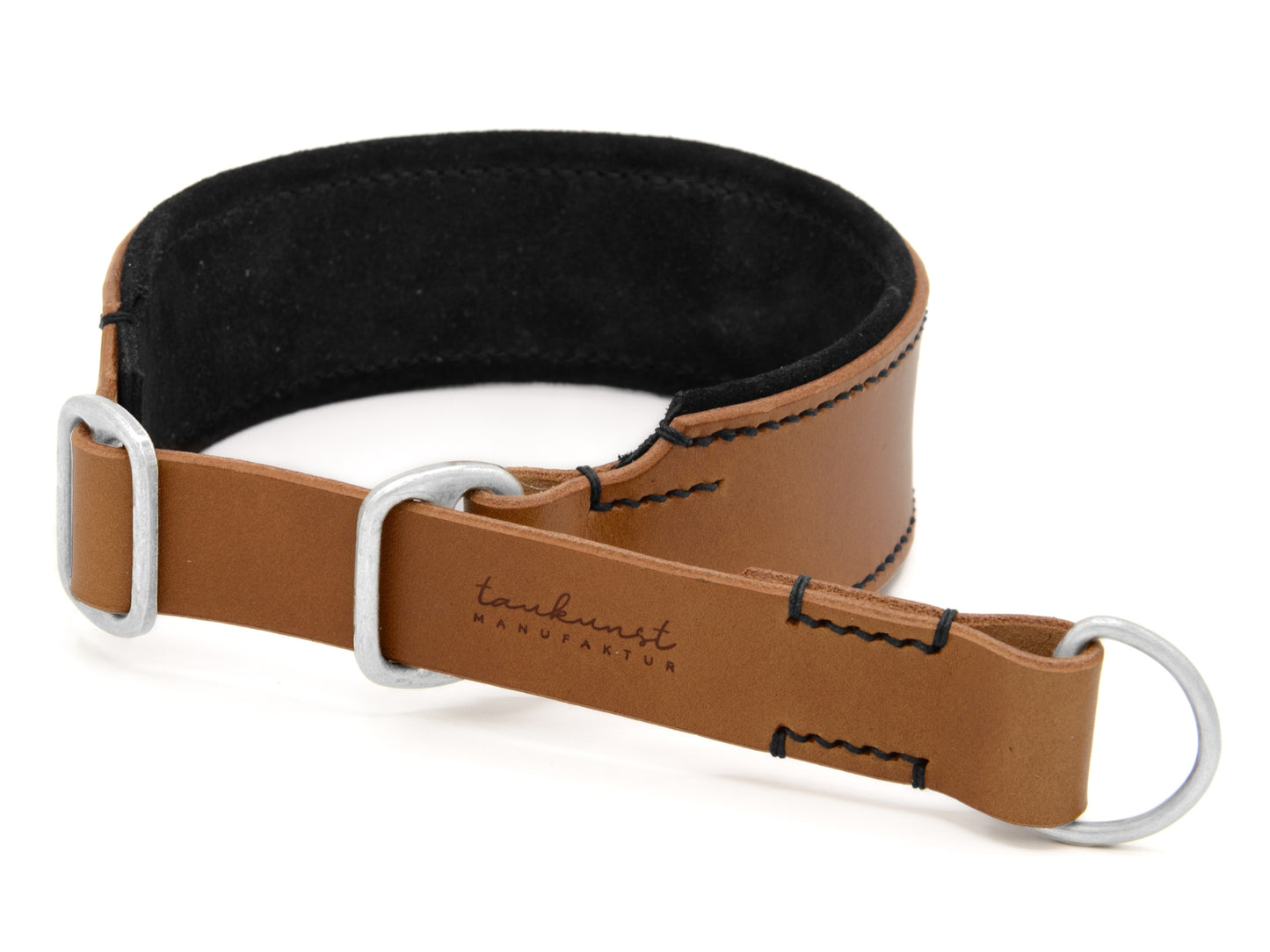 Zugstopp Lederhalsband 'Wildfang' Camel Zugstopp Lederhalsband 'Wildfang' Camel
