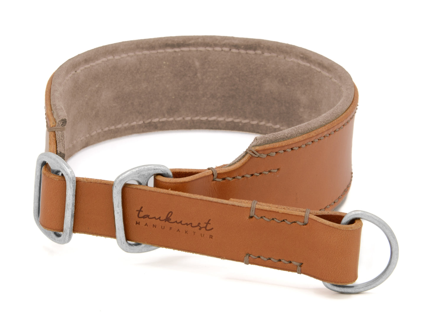 Zugstopp Lederhalsband 'Wildfang' Cognac Zugstopp Lederhalsband 'Wildfang' Cognac