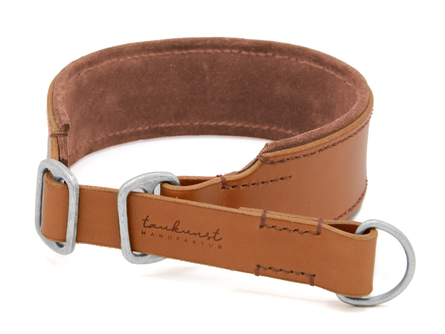 Zugstopp Lederhalsband 'Wildfang' Cognac Zugstopp Lederhalsband 'Wildfang' Cognac