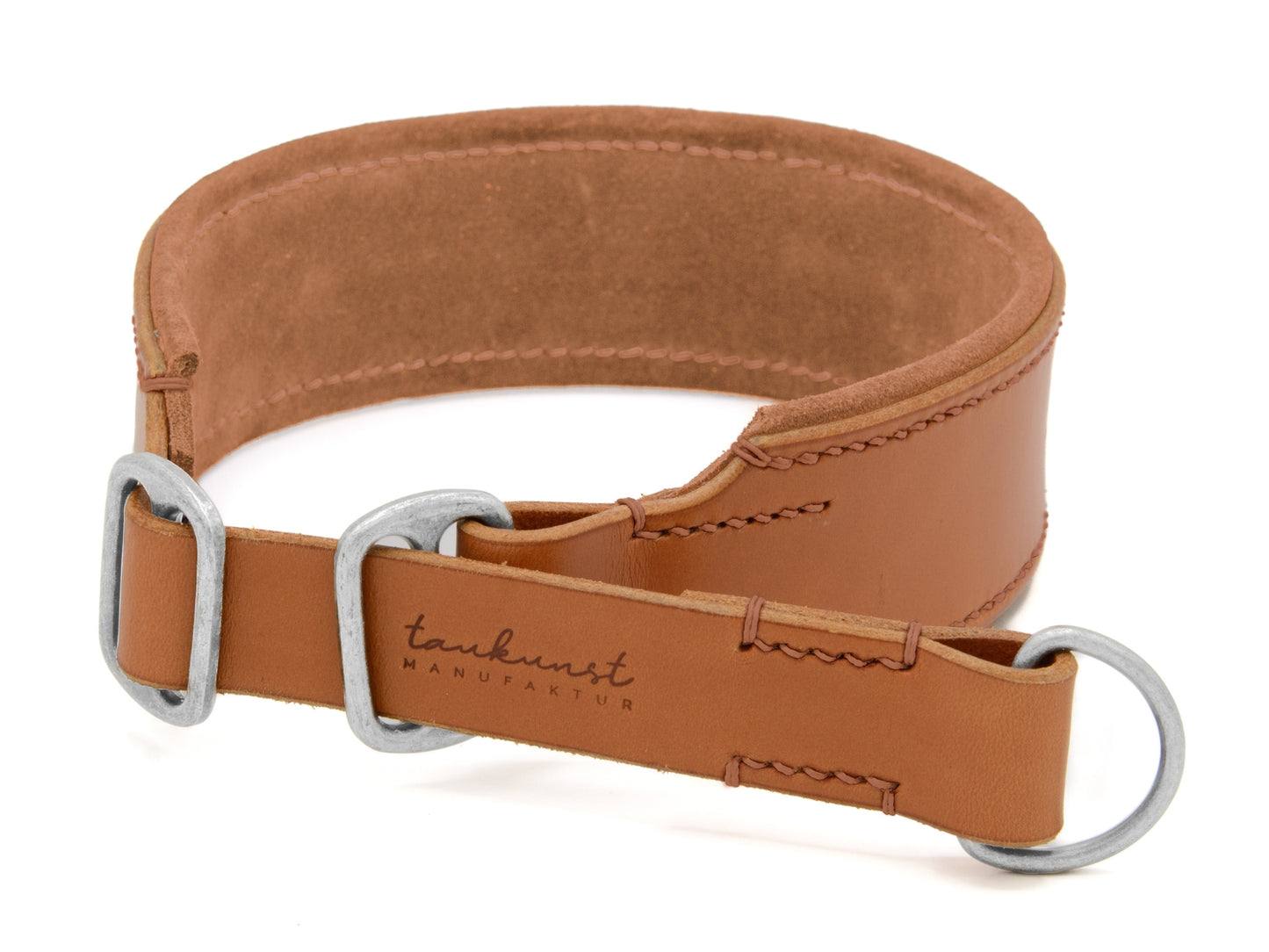 Zugstopp Lederhalsband 'Wildfang' Cognac Zugstopp Lederhalsband 'Wildfang' Cognac