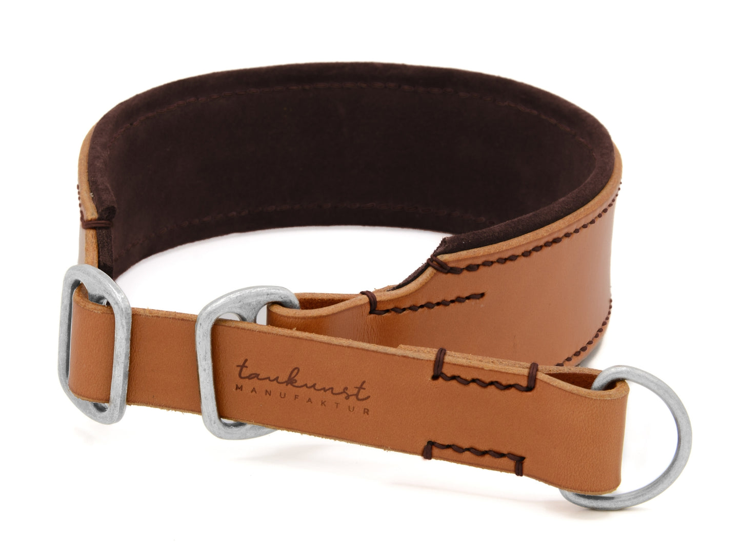 Zugstopp Lederhalsband 'Wildfang' Cognac Zugstopp Lederhalsband 'Wildfang' Cognac