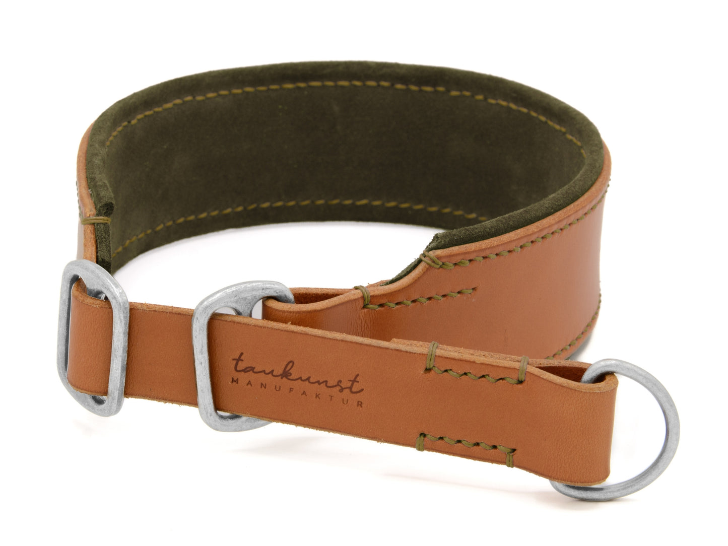 Zugstopp Lederhalsband 'Wildfang' Cognac Zugstopp Lederhalsband 'Wildfang' Cognac