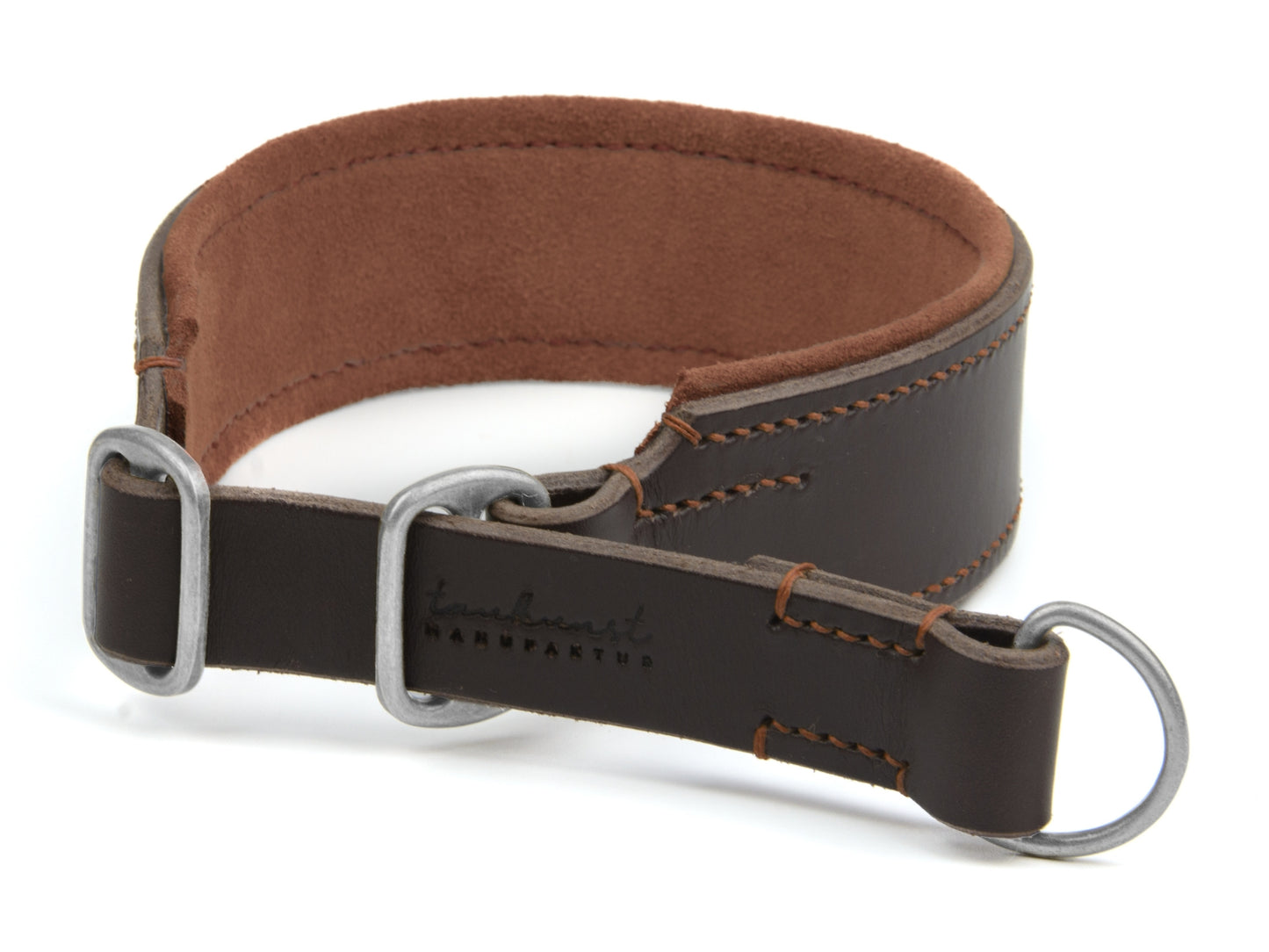 Zugstopp Lederhalsband 'Wildfang' Dunkelbraun Zugstopp Lederhalsband 'Wildfang' Dunkelbraun