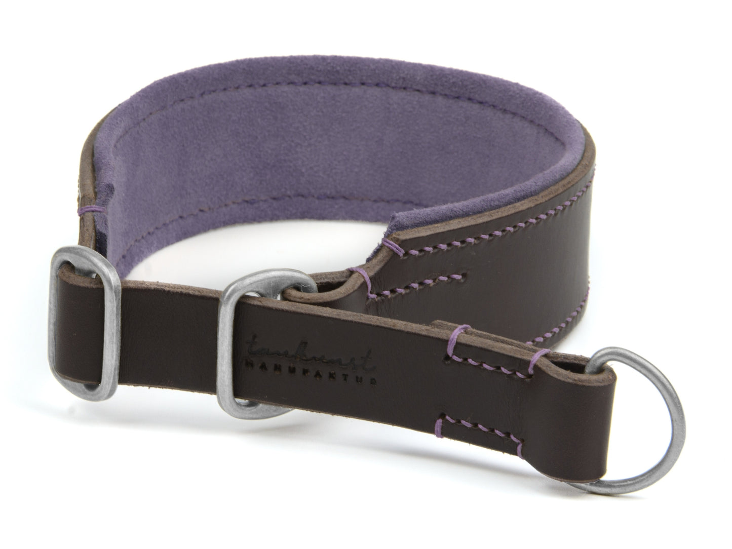 Zugstopp Lederhalsband 'Wildfang' Dunkelbraun Zugstopp Lederhalsband 'Wildfang' Dunkelbraun