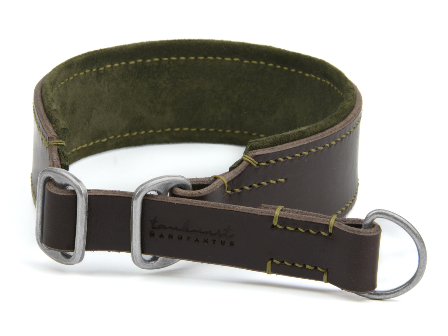 Zugstopp Lederhalsband 'Wildfang' Dunkelbraun Zugstopp Lederhalsband 'Wildfang' Dunkelbraun