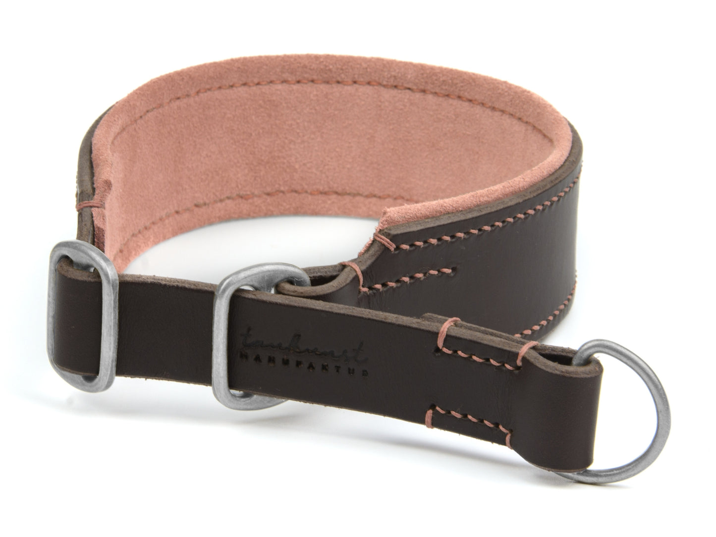 Zugstopp Lederhalsband 'Wildfang' Dunkelbraun Zugstopp Lederhalsband 'Wildfang' Dunkelbraun