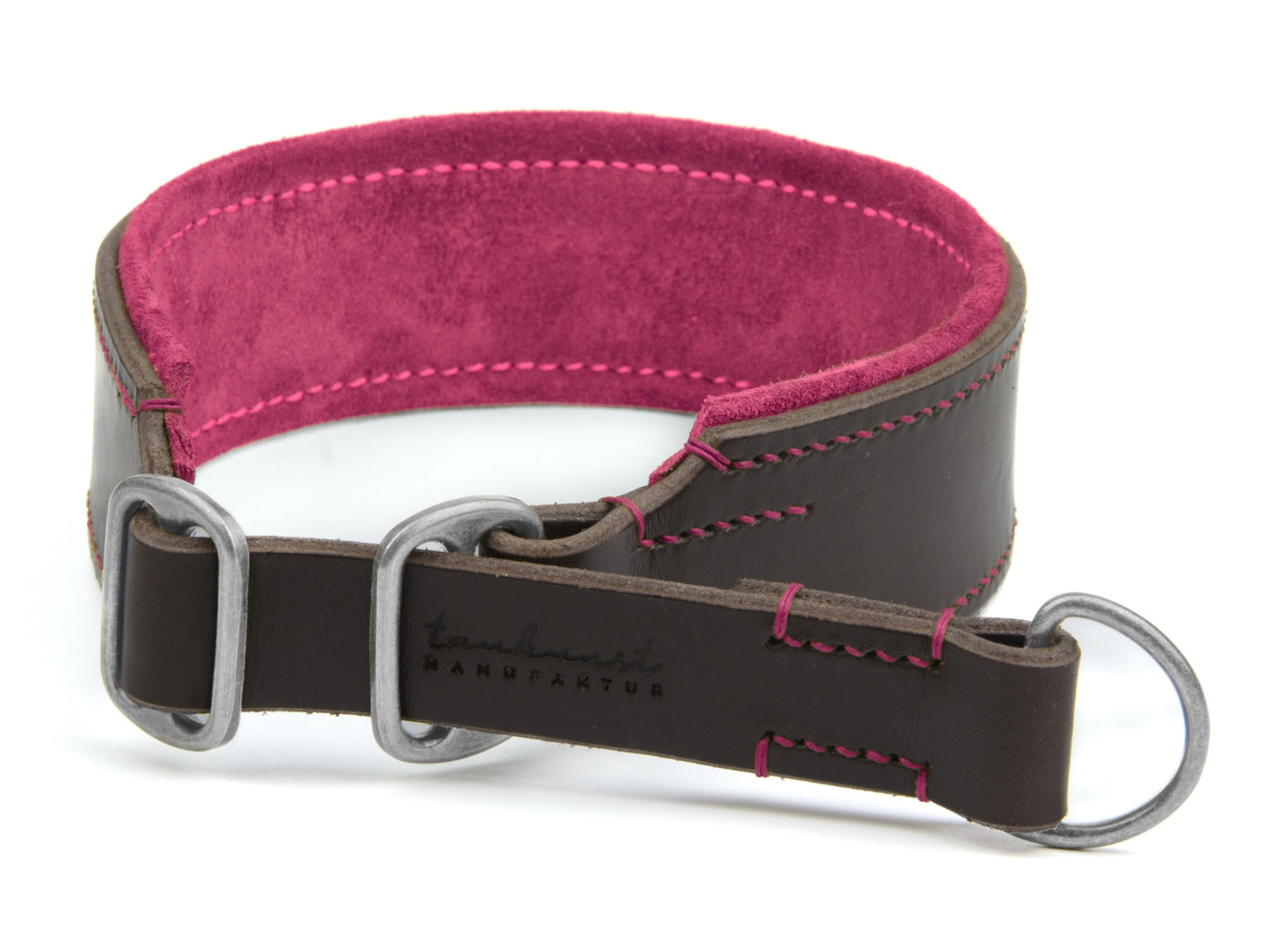 Zugstopp Lederhalsband 'Wildfang' Dunkelbraun Zugstopp Lederhalsband 'Wildfang' Dunkelbraun