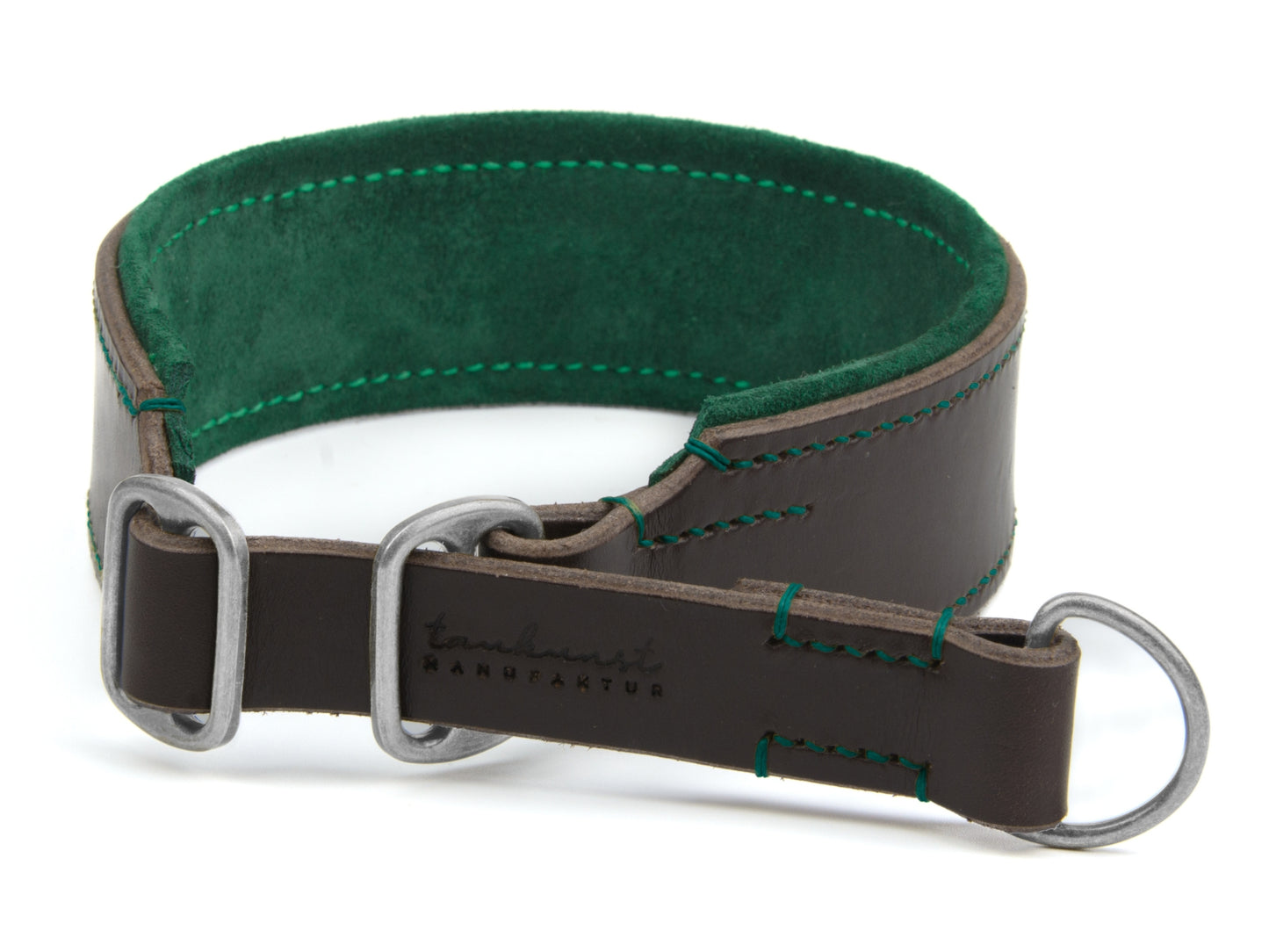 Zugstopp Lederhalsband 'Wildfang' Dunkelbraun Zugstopp Lederhalsband 'Wildfang' Dunkelbraun