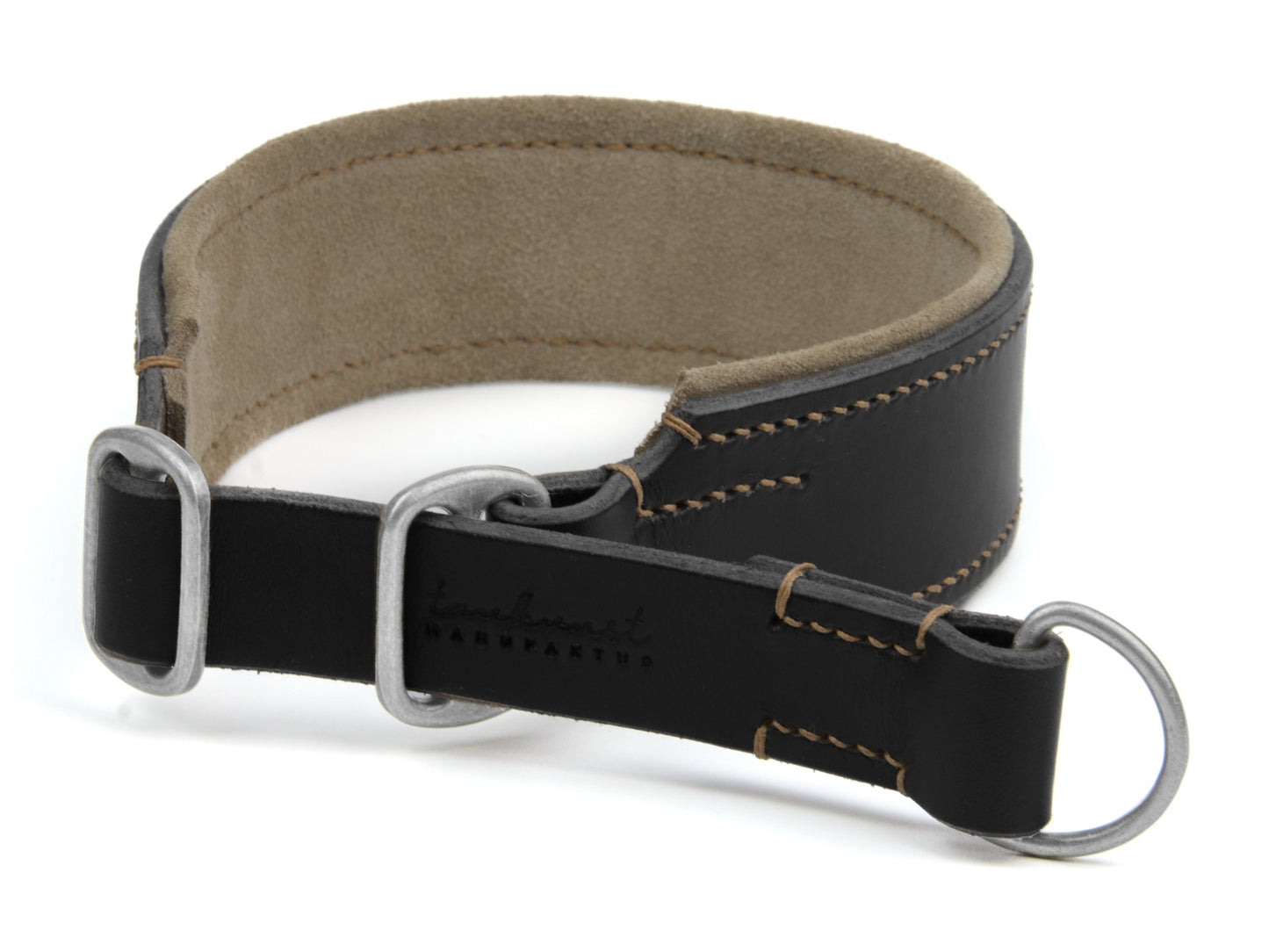 Zugstopp Lederhalsband 'Wildfang' Schwarz Zugstopp Lederhalsband 'Wildfang' Schwarz