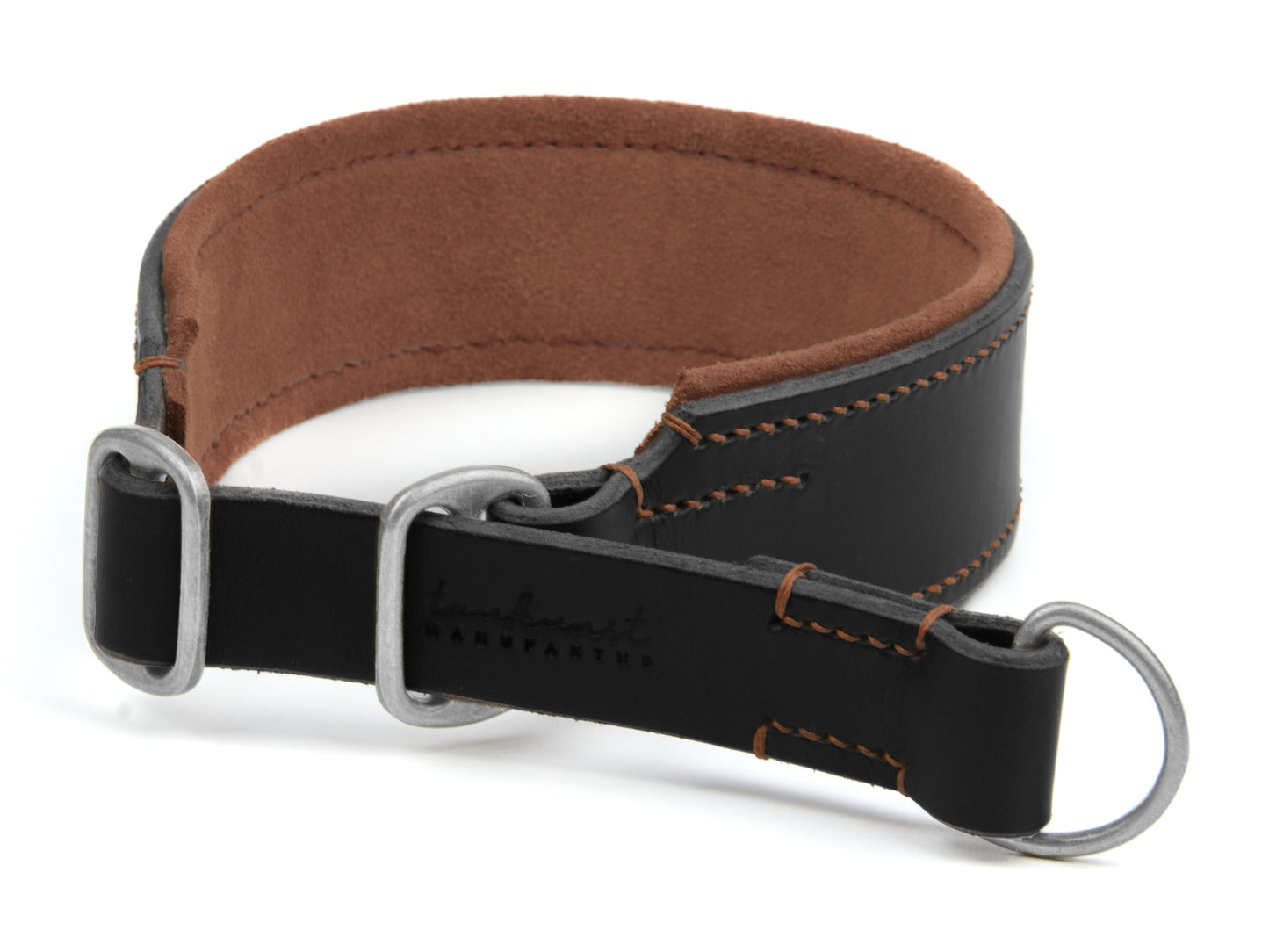 Zugstopp Lederhalsband 'Wildfang' Schwarz Zugstopp Lederhalsband 'Wildfang' Schwarz