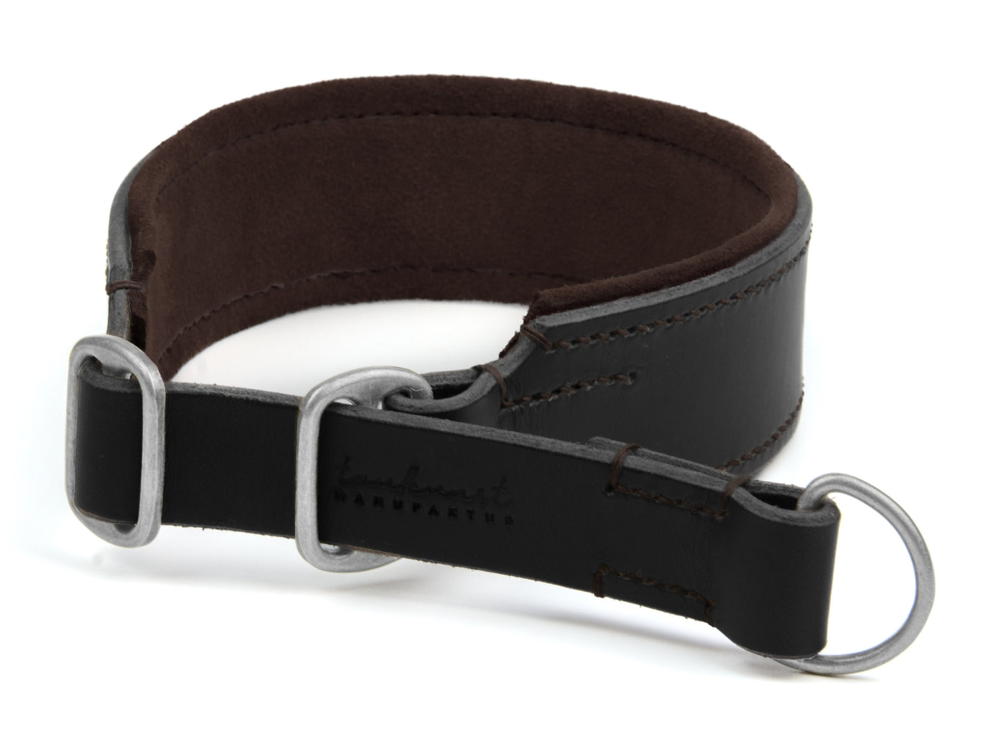 Zugstopp Lederhalsband 'Wildfang' Schwarz Zugstopp Lederhalsband 'Wildfang' Schwarz