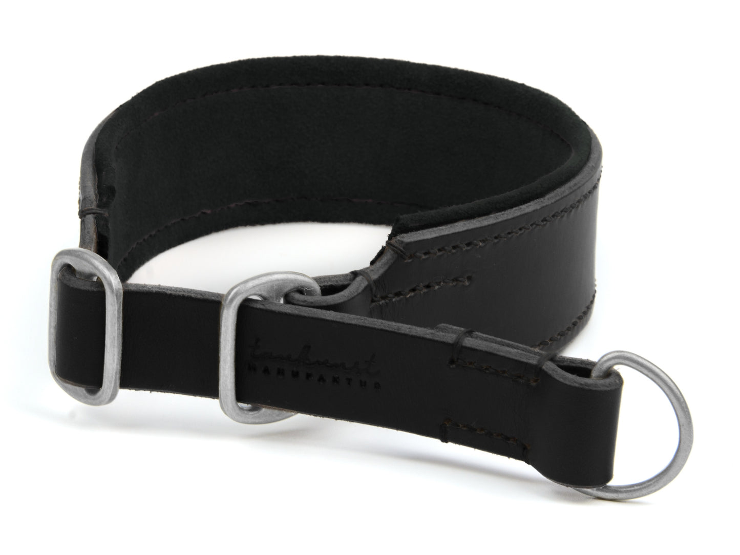 Zugstopp Lederhalsband 'Wildfang' Schwarz Zugstopp Lederhalsband 'Wildfang' Schwarz