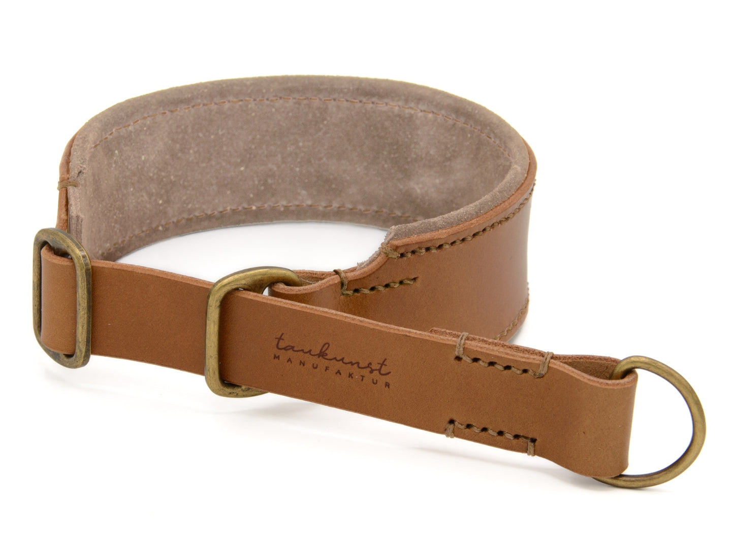 Zugstopp Lederhalsband 'Wildfang' Camel Zugstopp Lederhalsband 'Wildfang' Camel